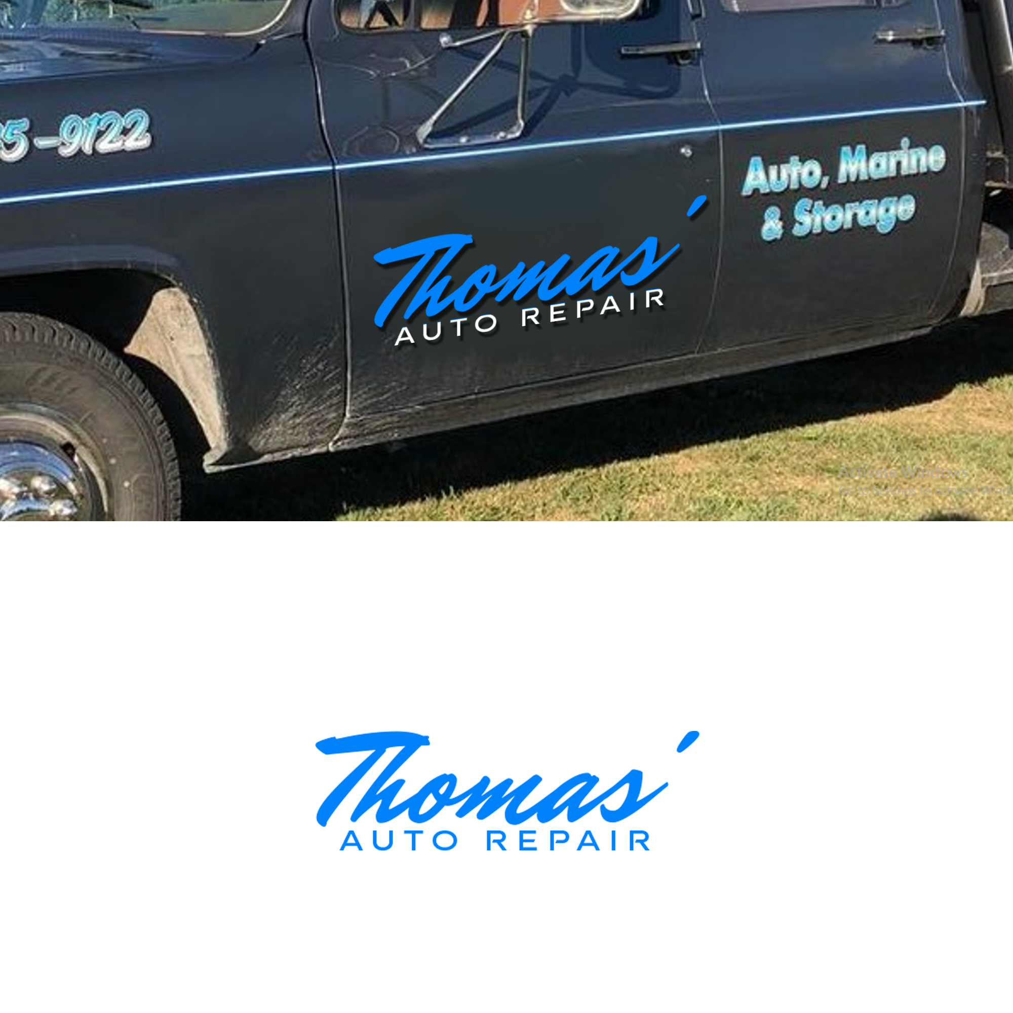 Traditional, Personable, Auto Repair Logo Design for Thomas' Auto