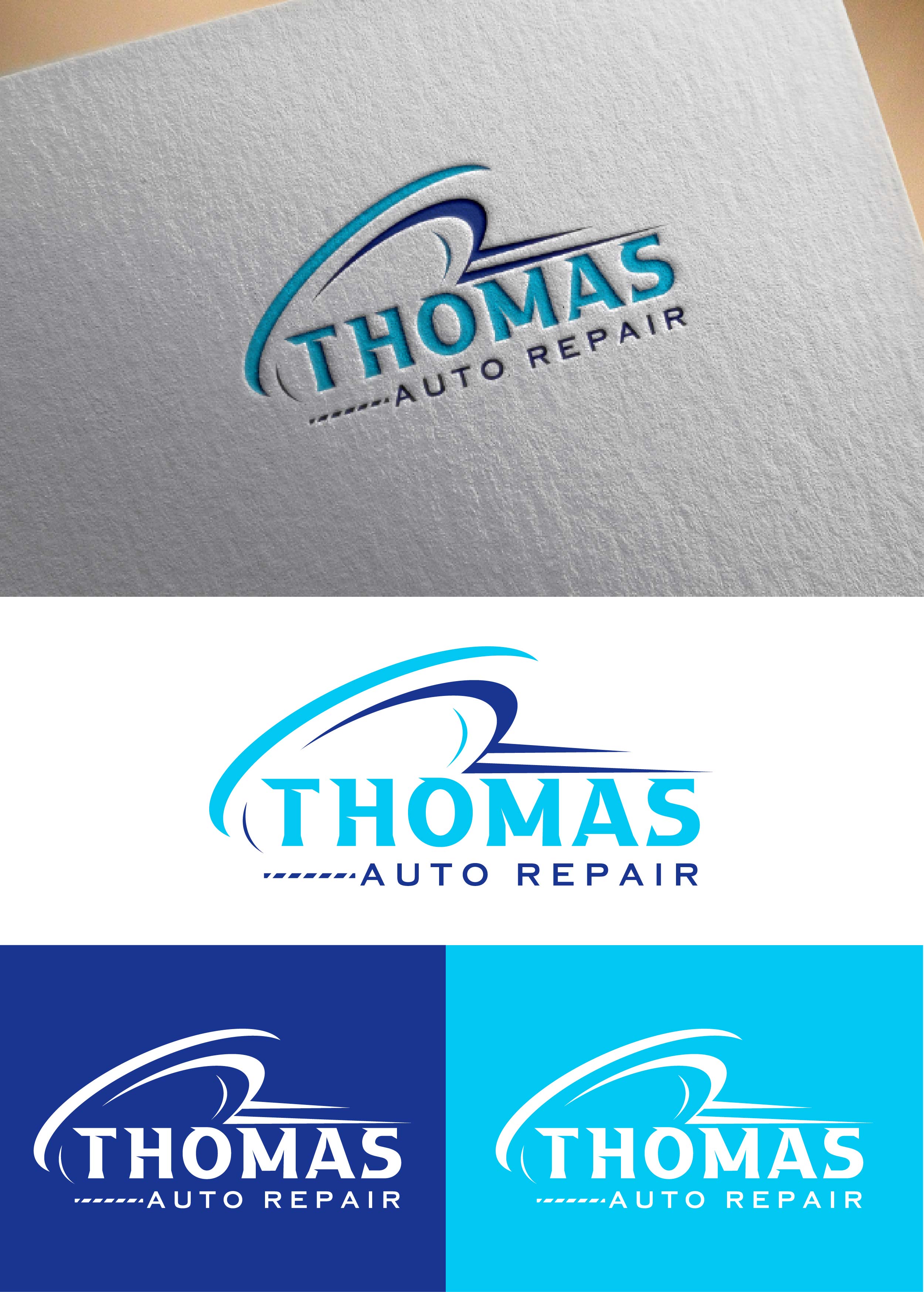 Traditional, Personable, Auto Repair Logo Design for Thomas' Auto