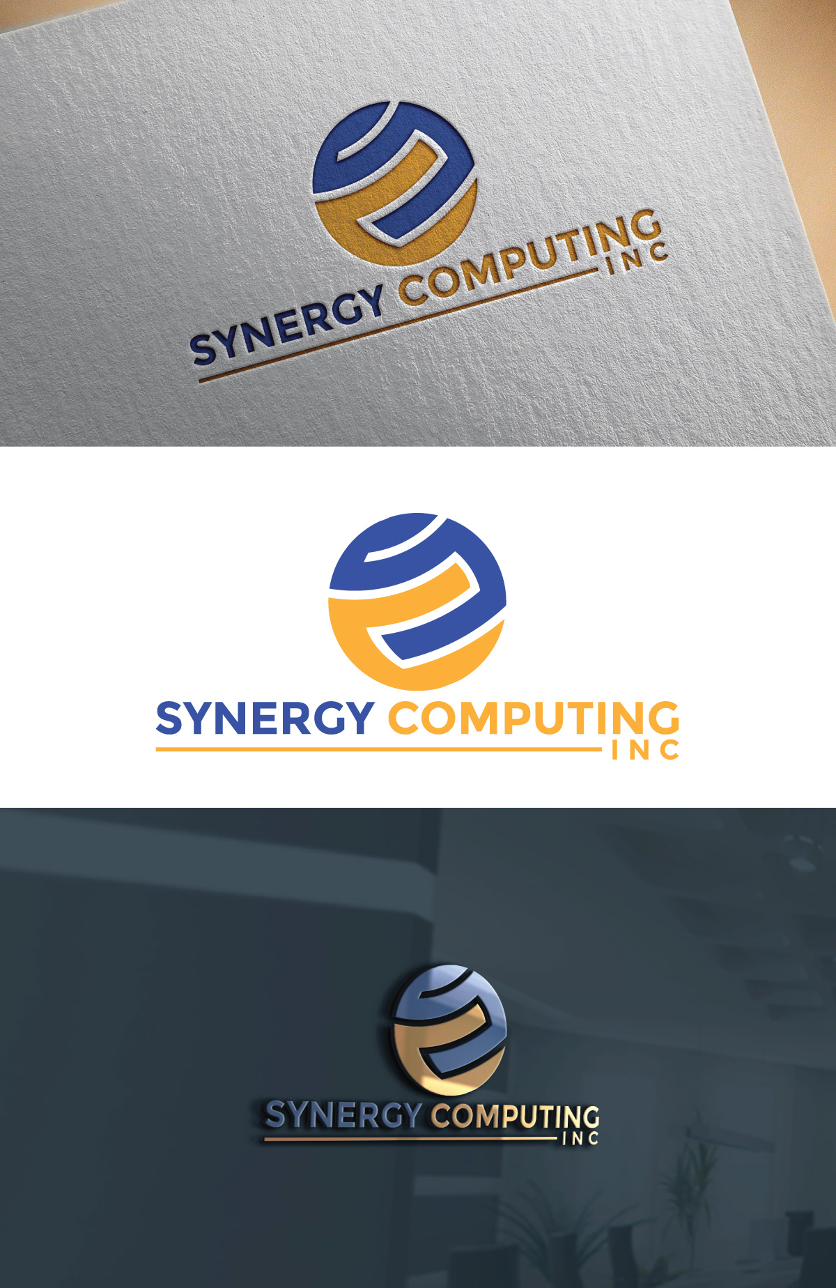 Logo Design by Impressive logo for Synergy Computing, Inc. | Design #32636446