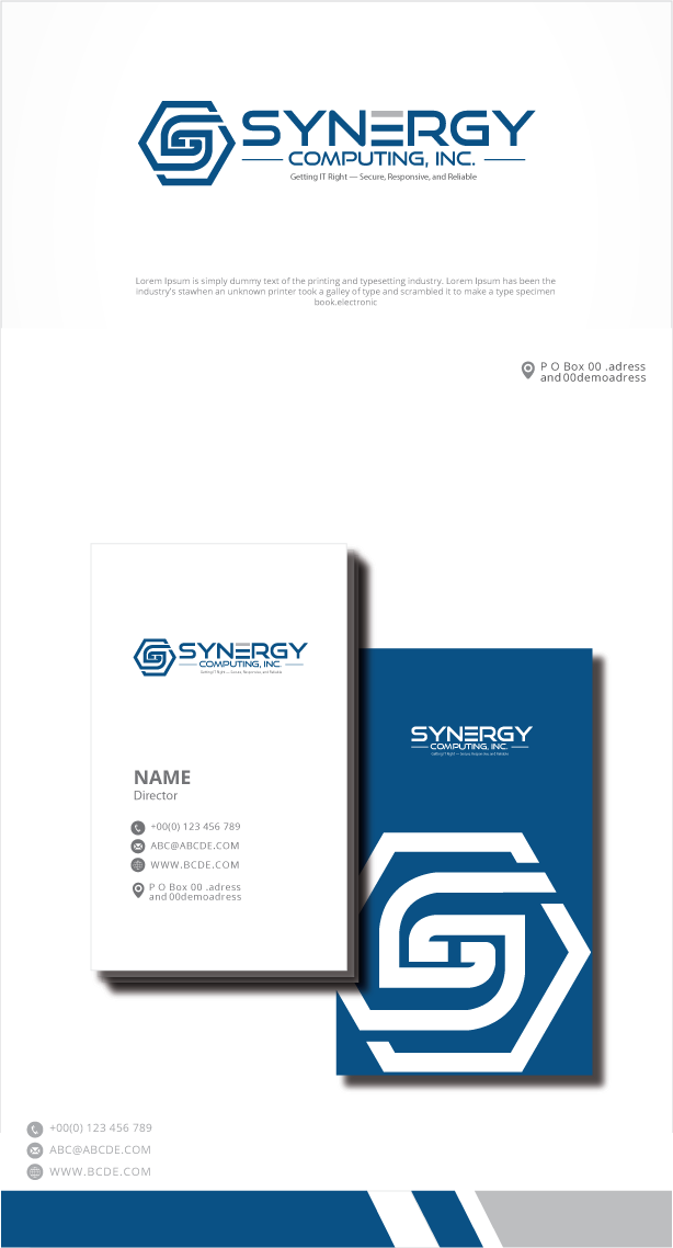 Diseño de Logo por zebronicgraphic para Synergy Computing, Inc. | Diseño #32629984