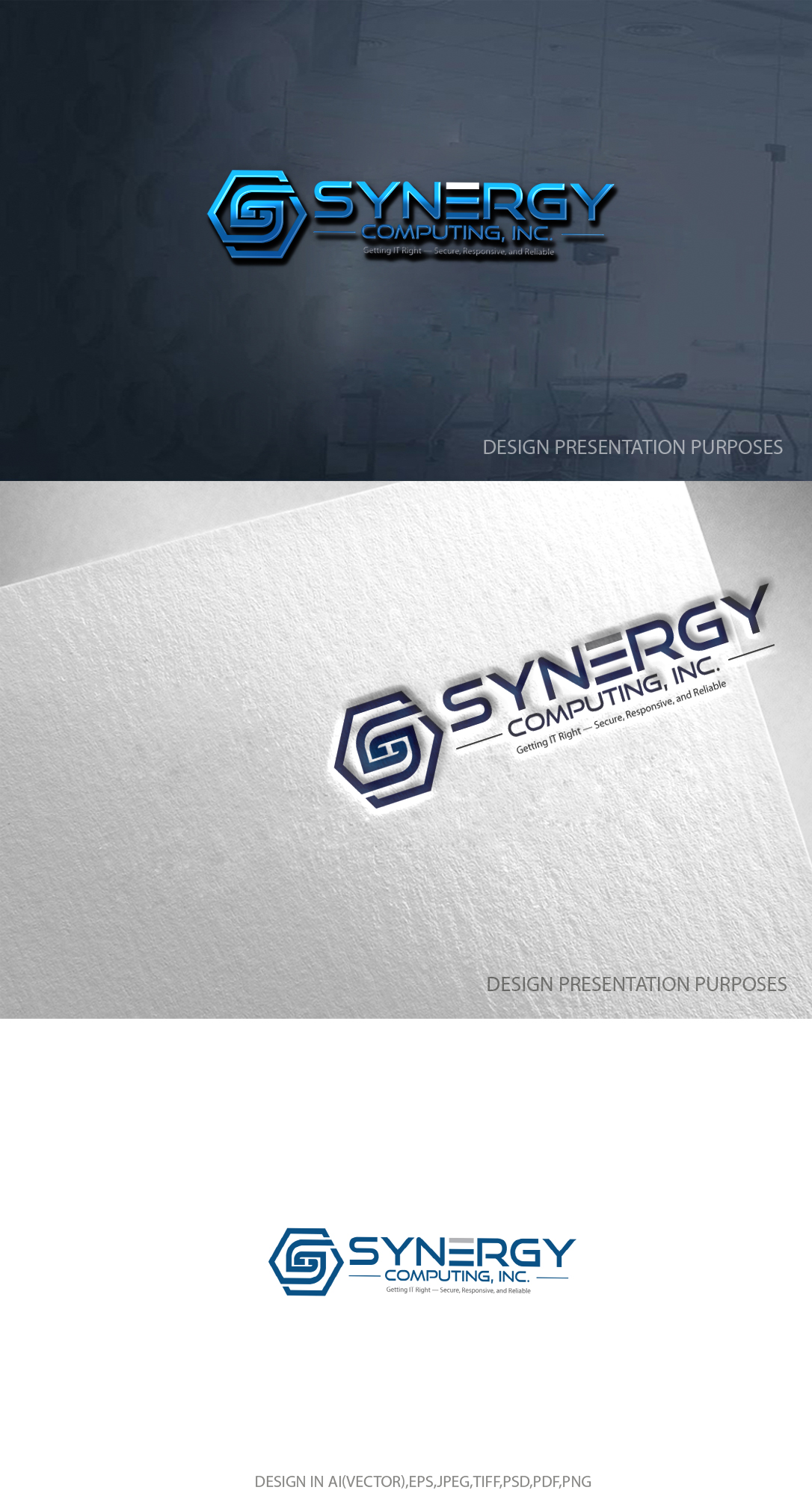 Diseño de Logo por zebronicgraphic para Synergy Computing, Inc. | Diseño #32629986