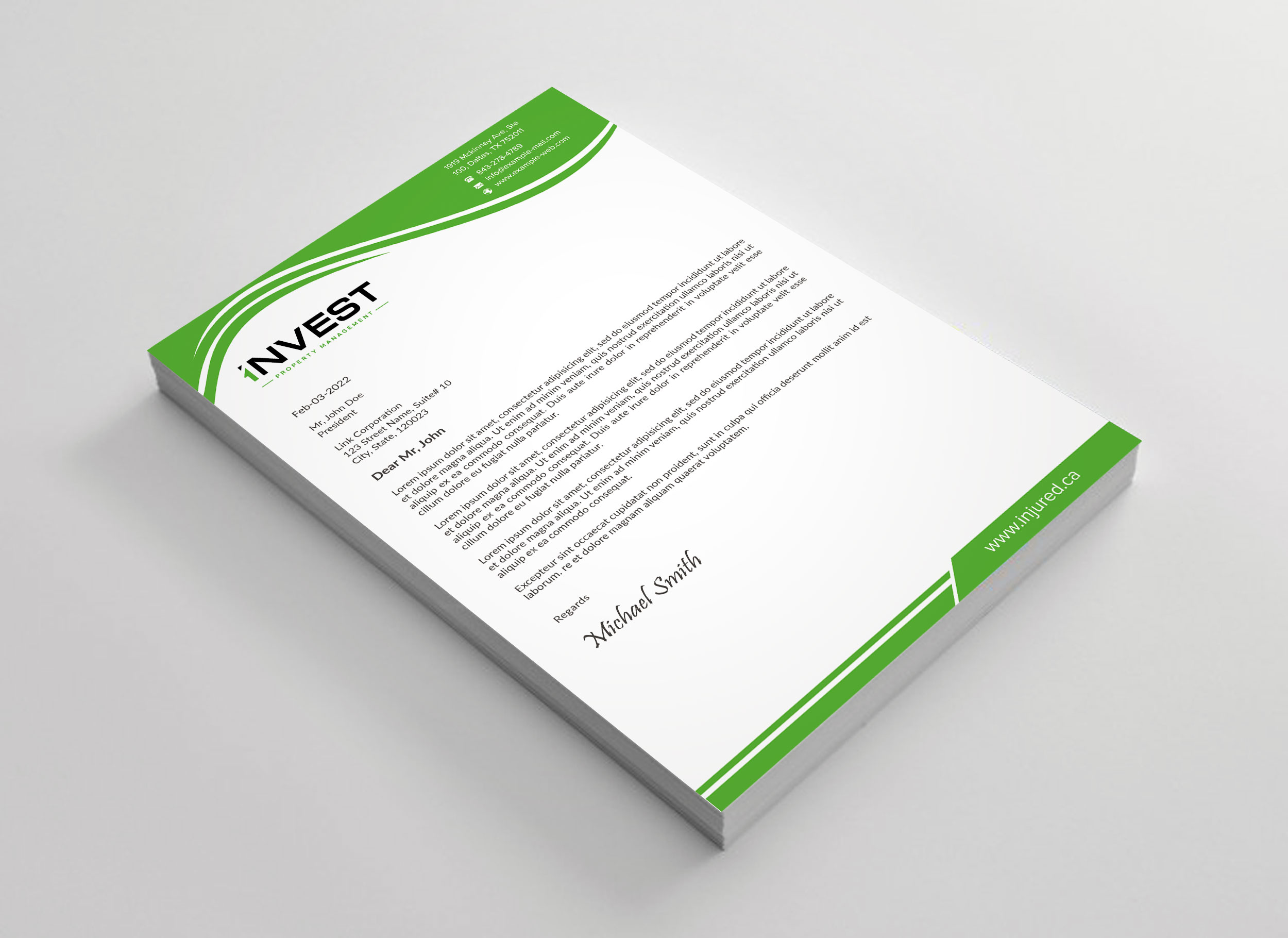Letterhead Design by sadikul islam for this project | Design #32627722