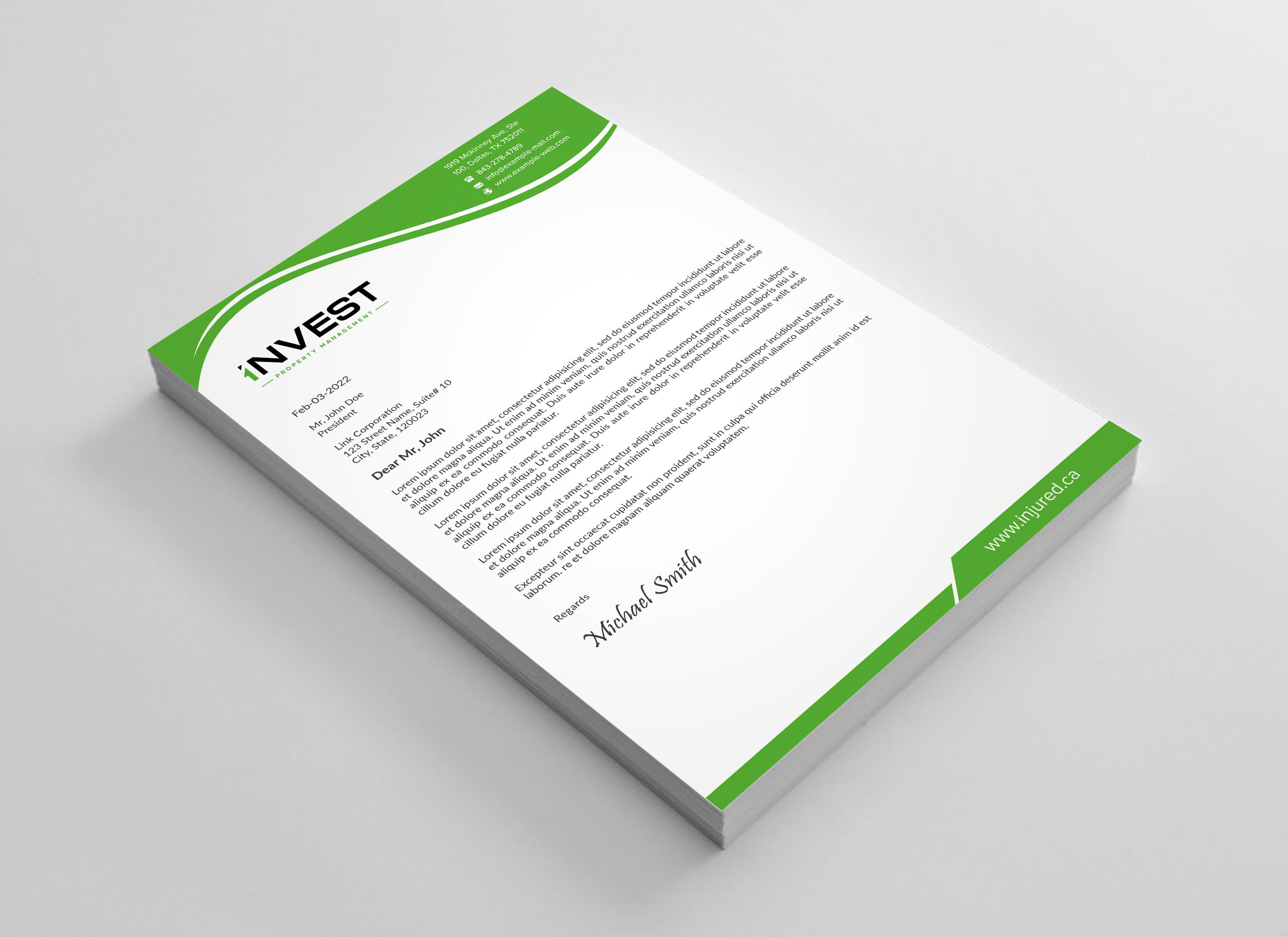 Letterhead Design by sadikul islam for this project | Design #32627729