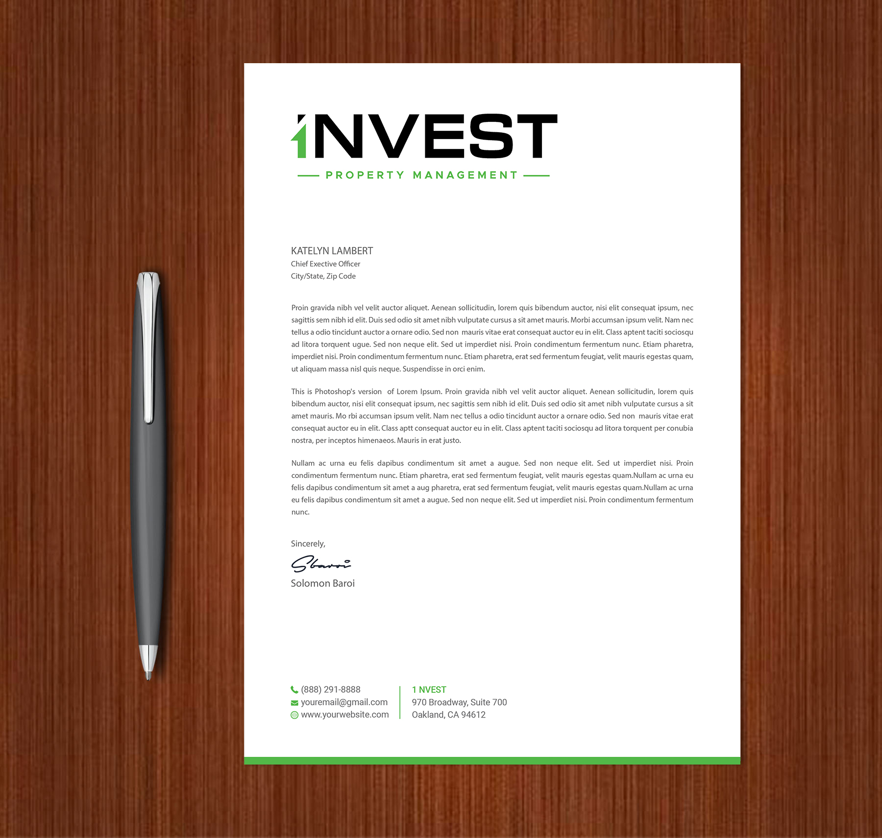 Letterhead Design by Expert Bappy for this project | Design #32627045