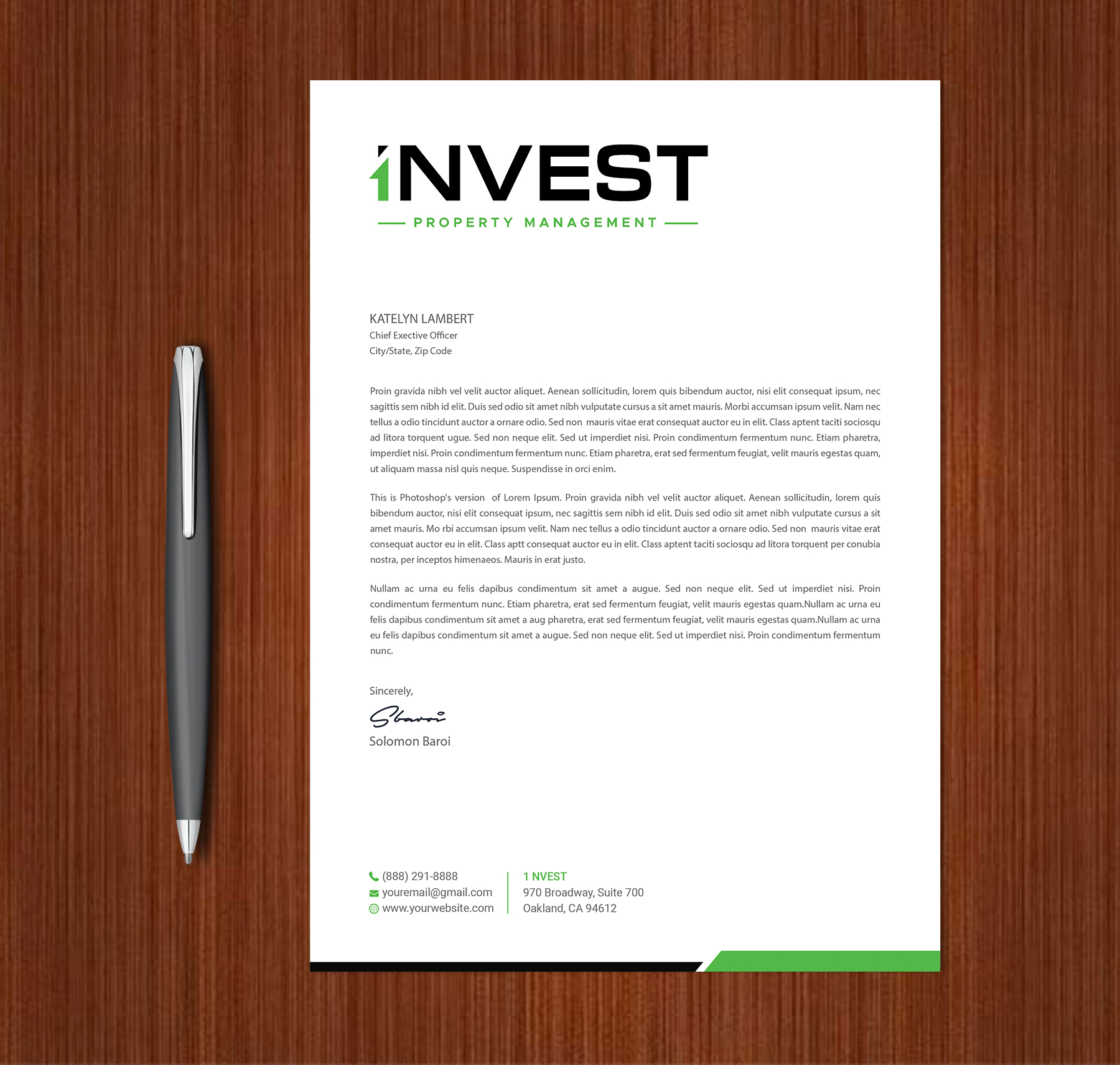 Letterhead Design by Expert Bappy for this project | Design #32627046