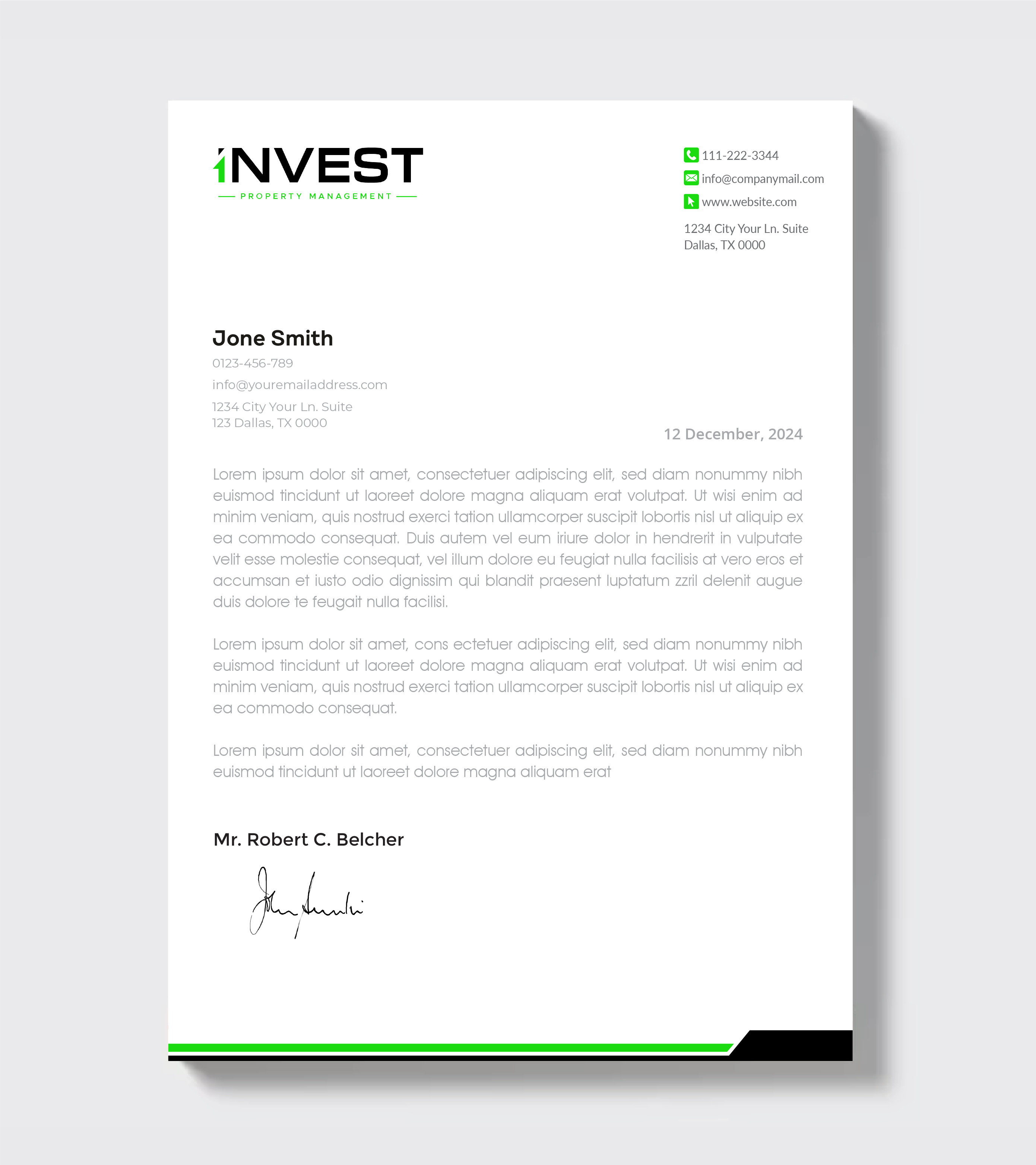 Letterhead Design by artbitin for this project | Design #32627776