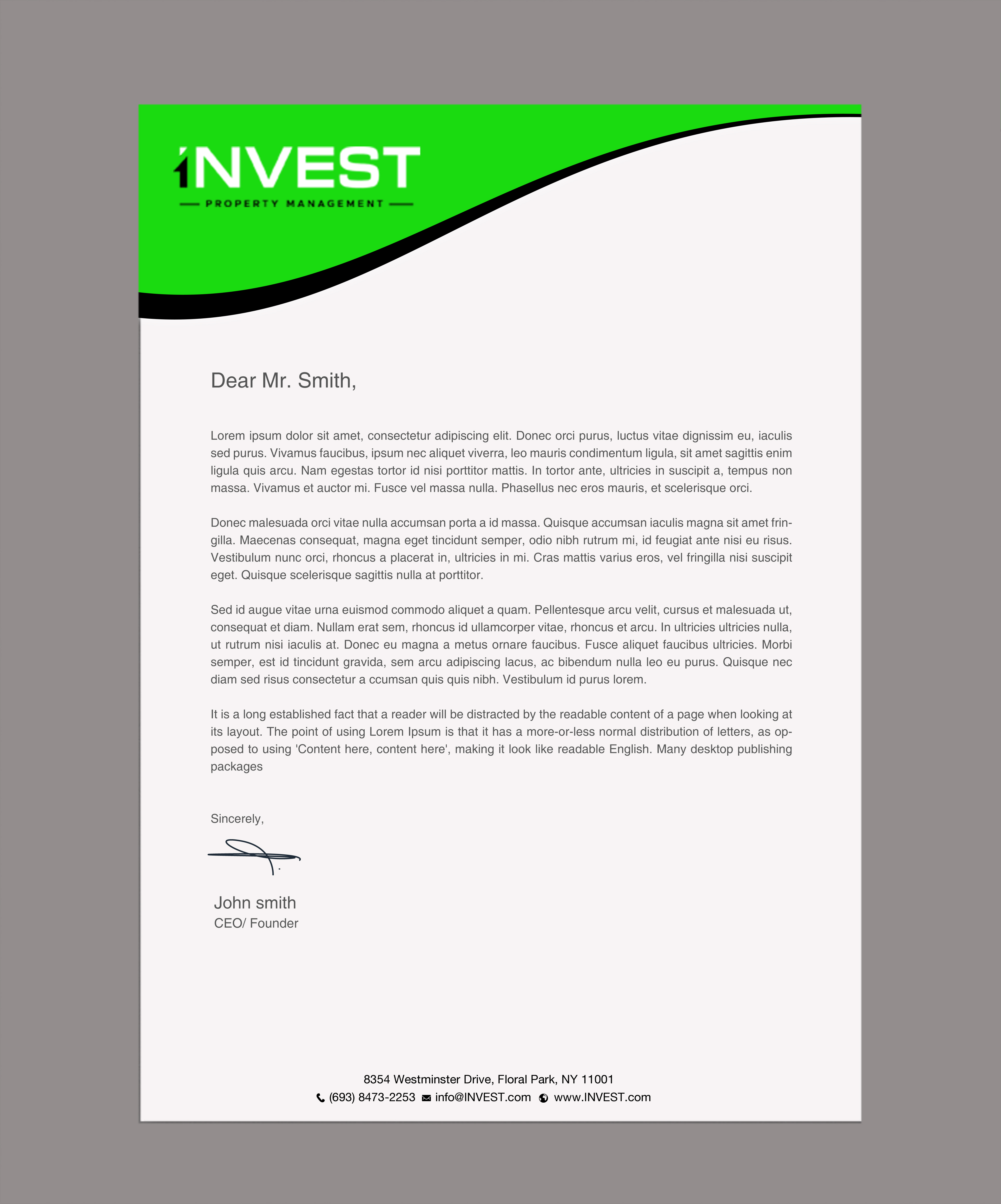 Letterhead Design by chandrayaan.creative for this project | Design #32628233