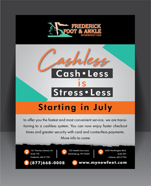Design de Flyer par HT Graphic pour Frederick Foot & Ankle | Design : #32625479