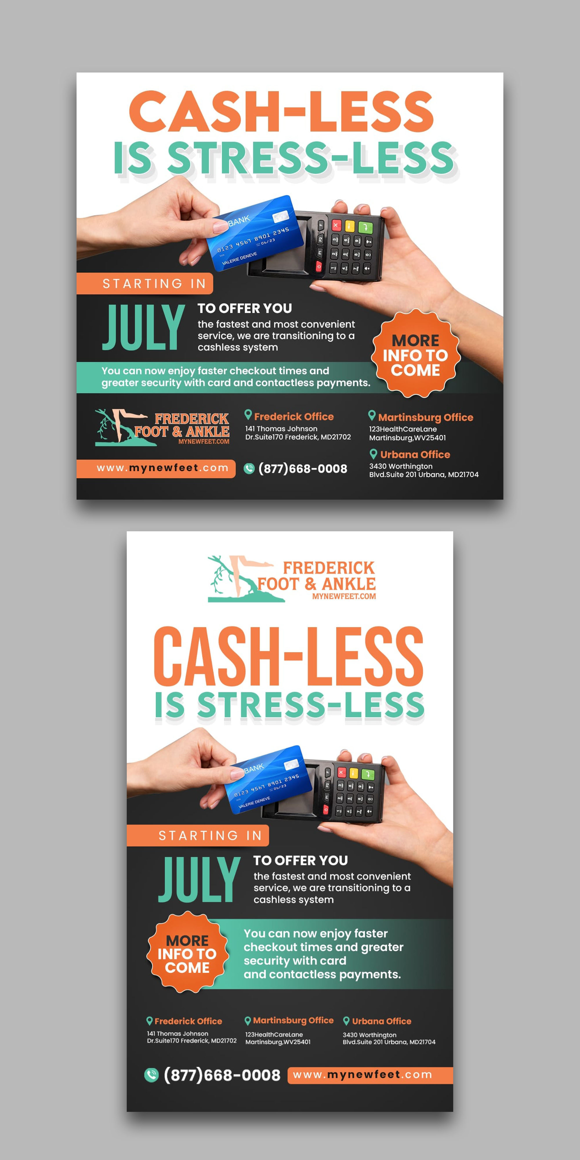 Flyer Design by debdesign for Frederick Foot & Ankle | Design #32630231