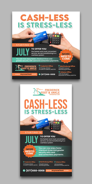 Flyer Design by debdesign for Frederick Foot & Ankle | Design: #32630231