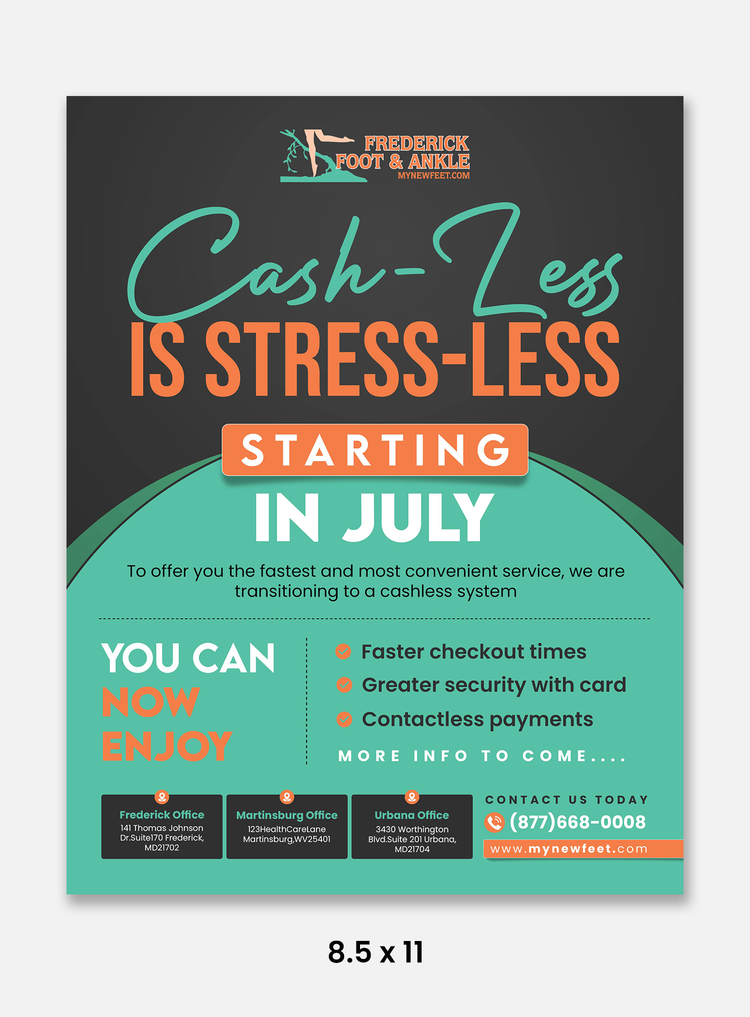 Design de Flyer par debdesign pour Frederick Foot & Ankle | Design #32798783