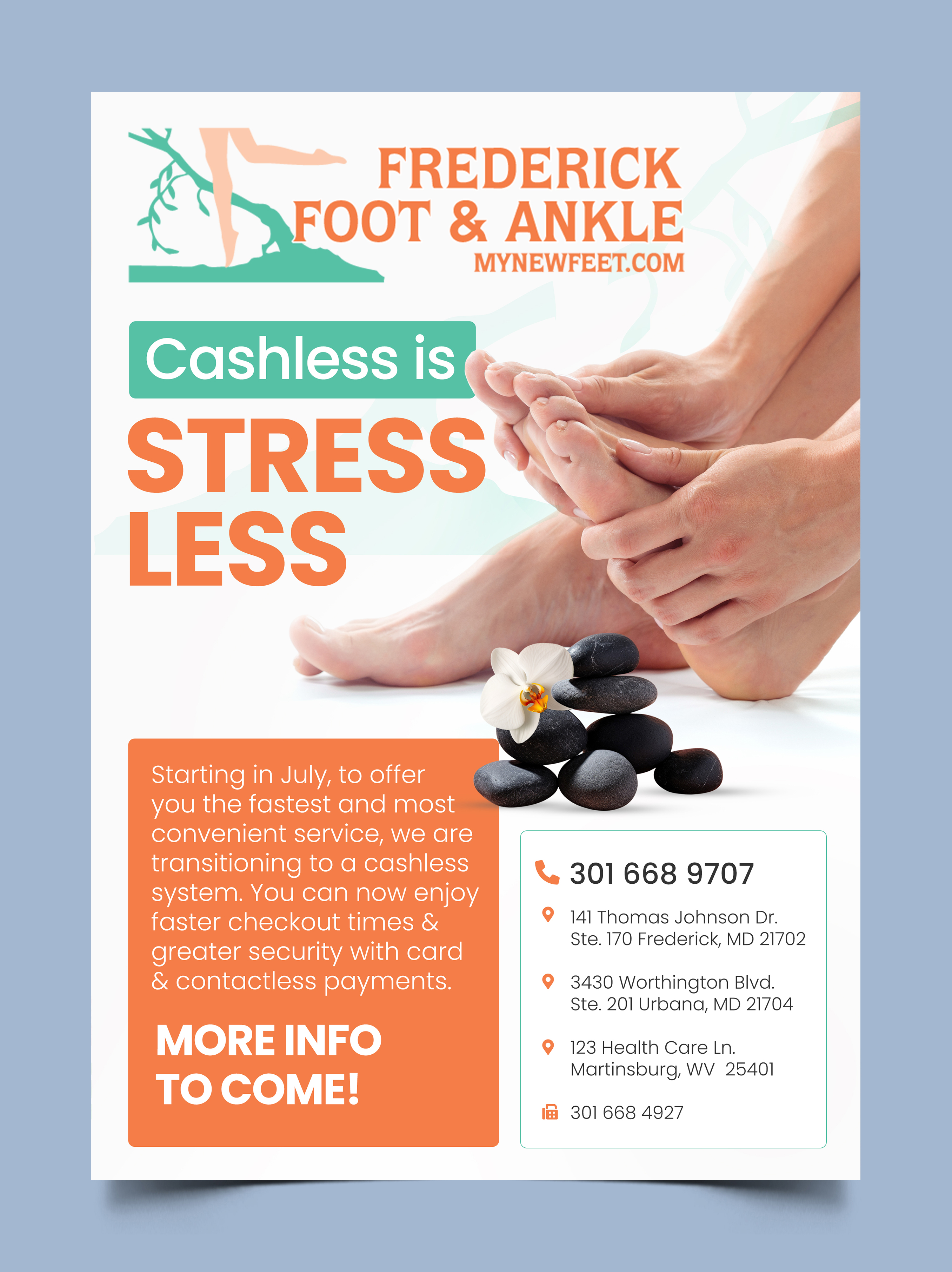 Design de Flyer par Graphic Guy pour Frederick Foot & Ankle | Design #32630175