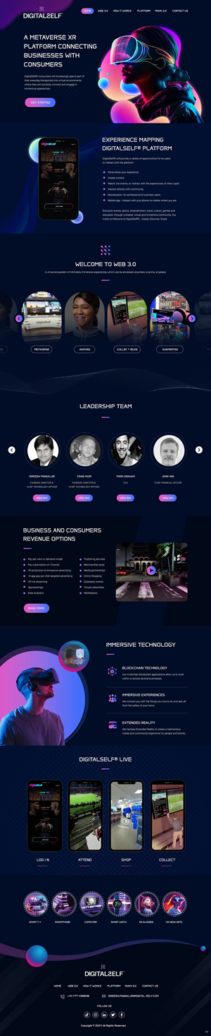 DigitalSelf Website Design