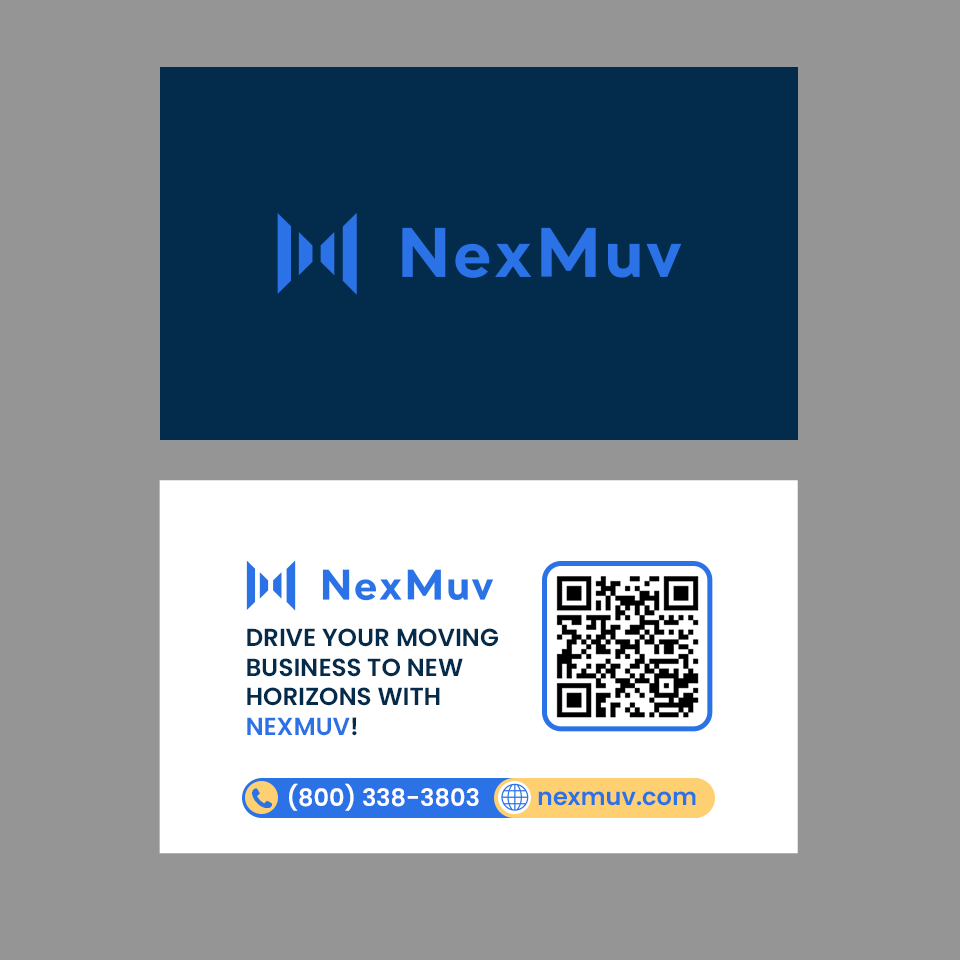 Diseño de Tarjeta de Presentación por Andrés Sebastián para NexMuv | Diseño #32633381