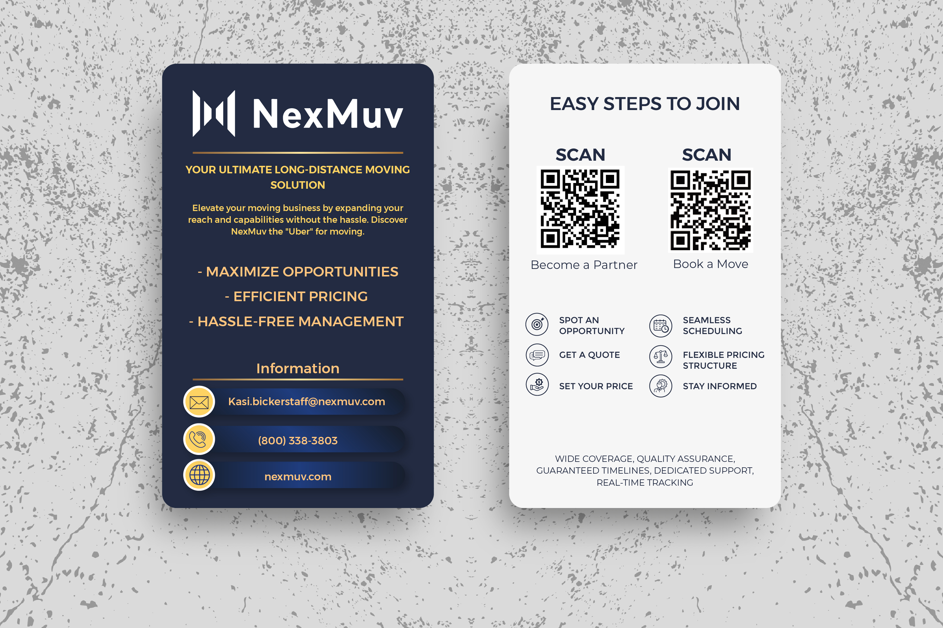 Diseño de Tarjeta de Presentación por LENTERA DESIGN 2 para NexMuv | Diseño #32894637