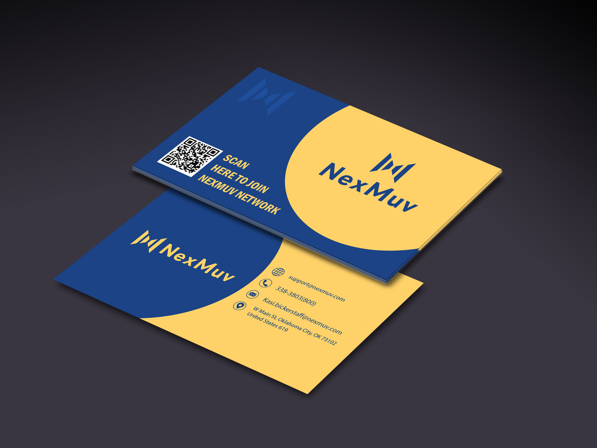 Business Card Design by GFXEXPERT474 for NexMuv | Design #32645618
