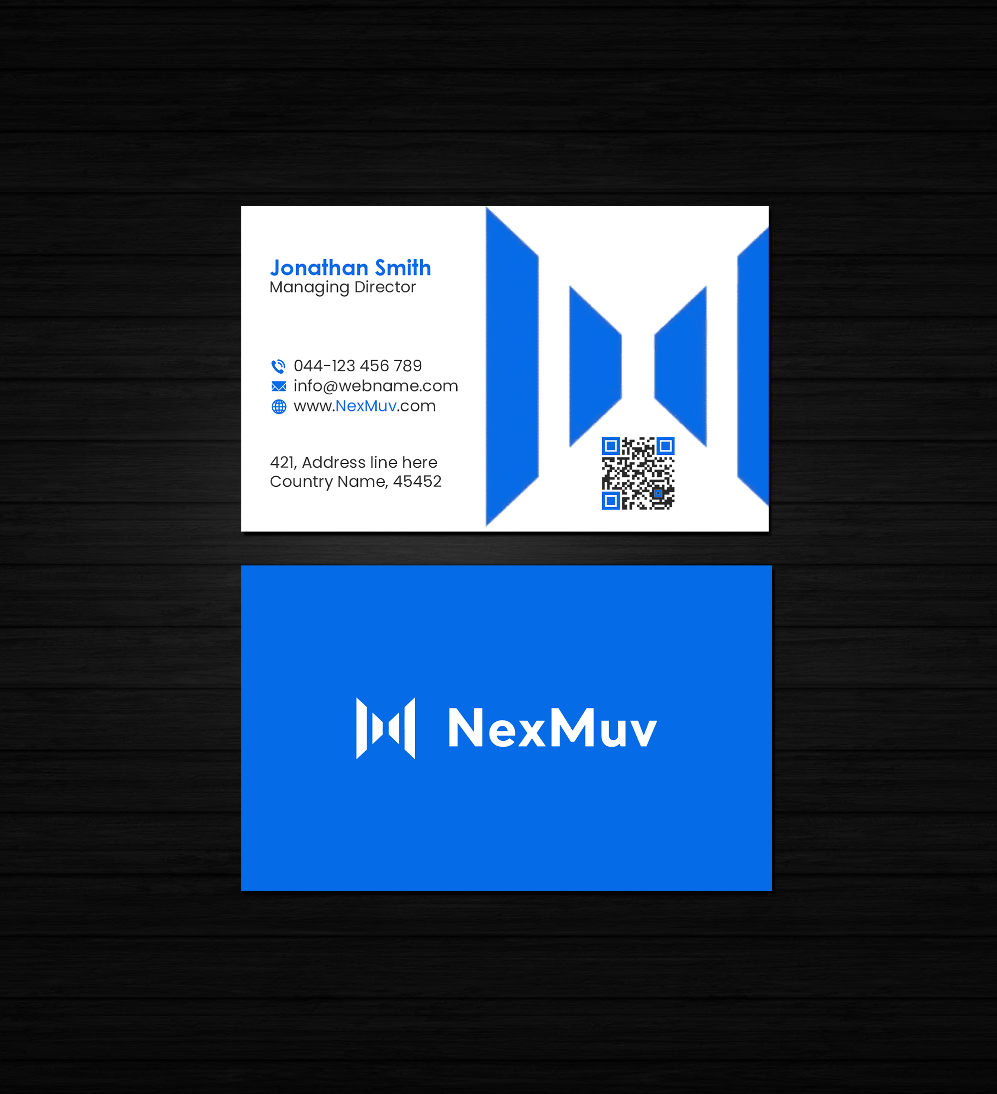 Diseño de Tarjeta de Presentación por Creations Box 2015 para NexMuv | Diseño #32640834