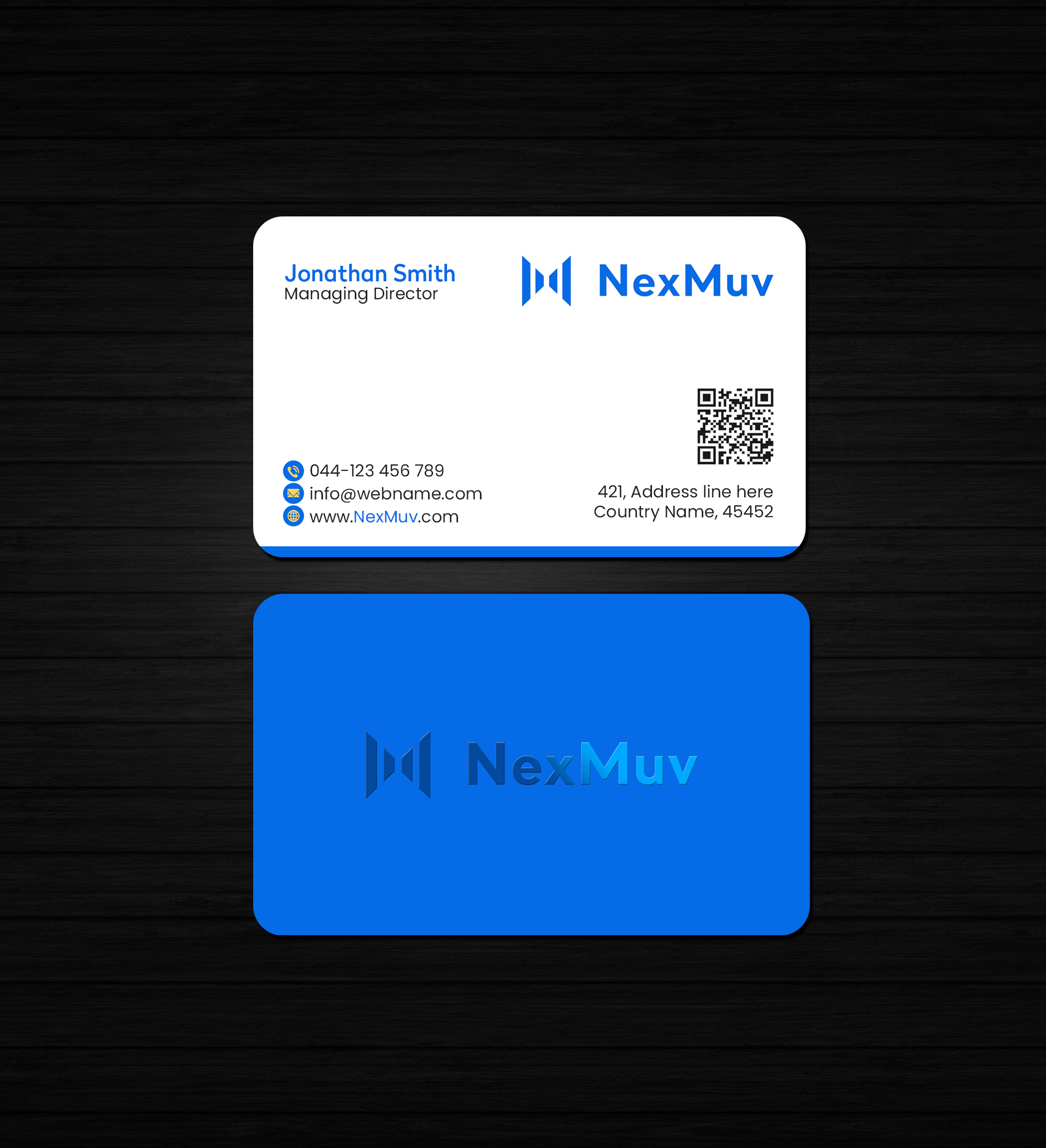 Diseño de Tarjeta de Presentación por Creations Box 2015 para NexMuv | Diseño #32640835