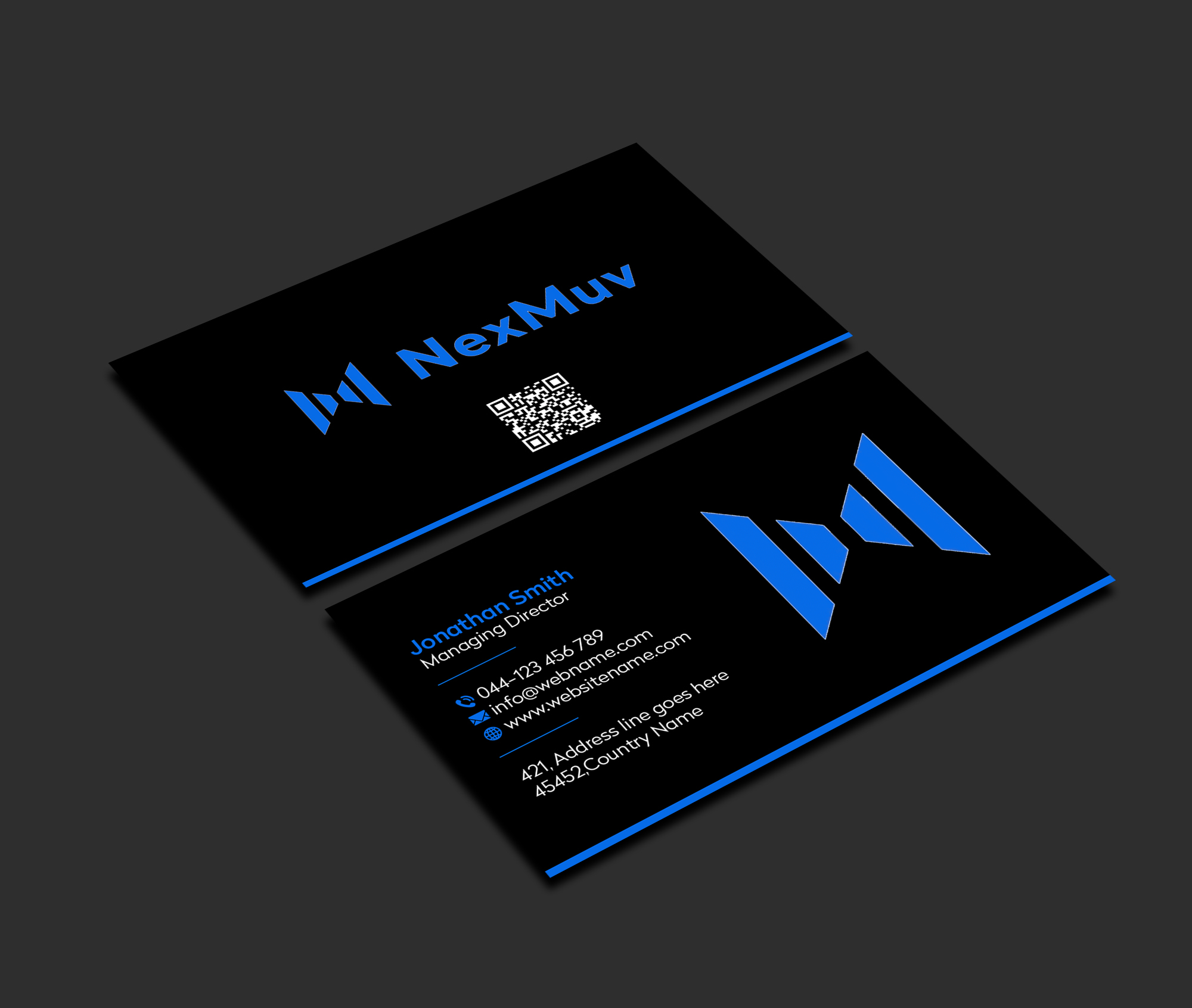 Visitenkarten-Design von Creations Box 2015 für NexMuv | Design #32640843