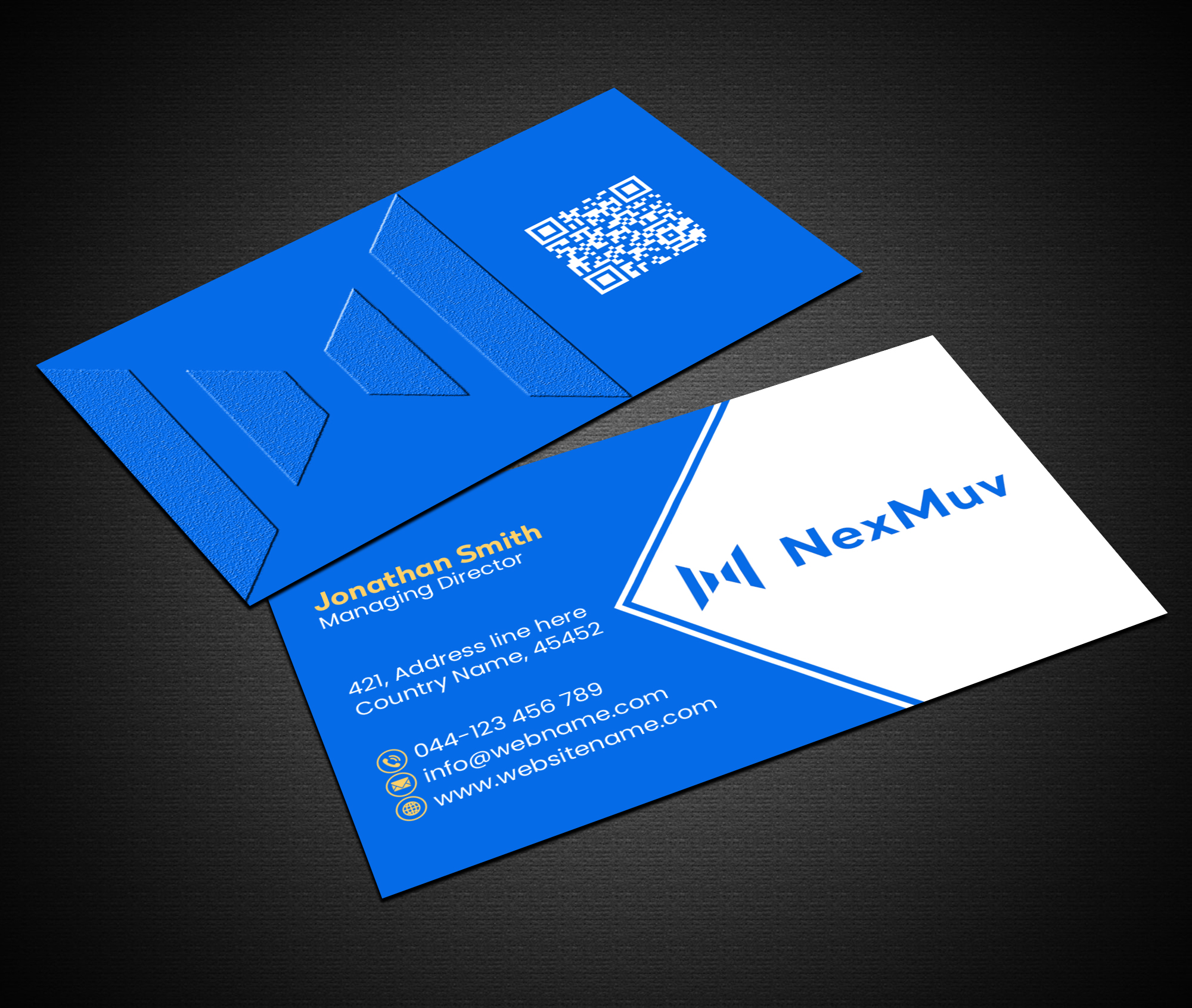 Diseño de Tarjeta de Presentación por Creations Box 2015 para NexMuv | Diseño #32640846