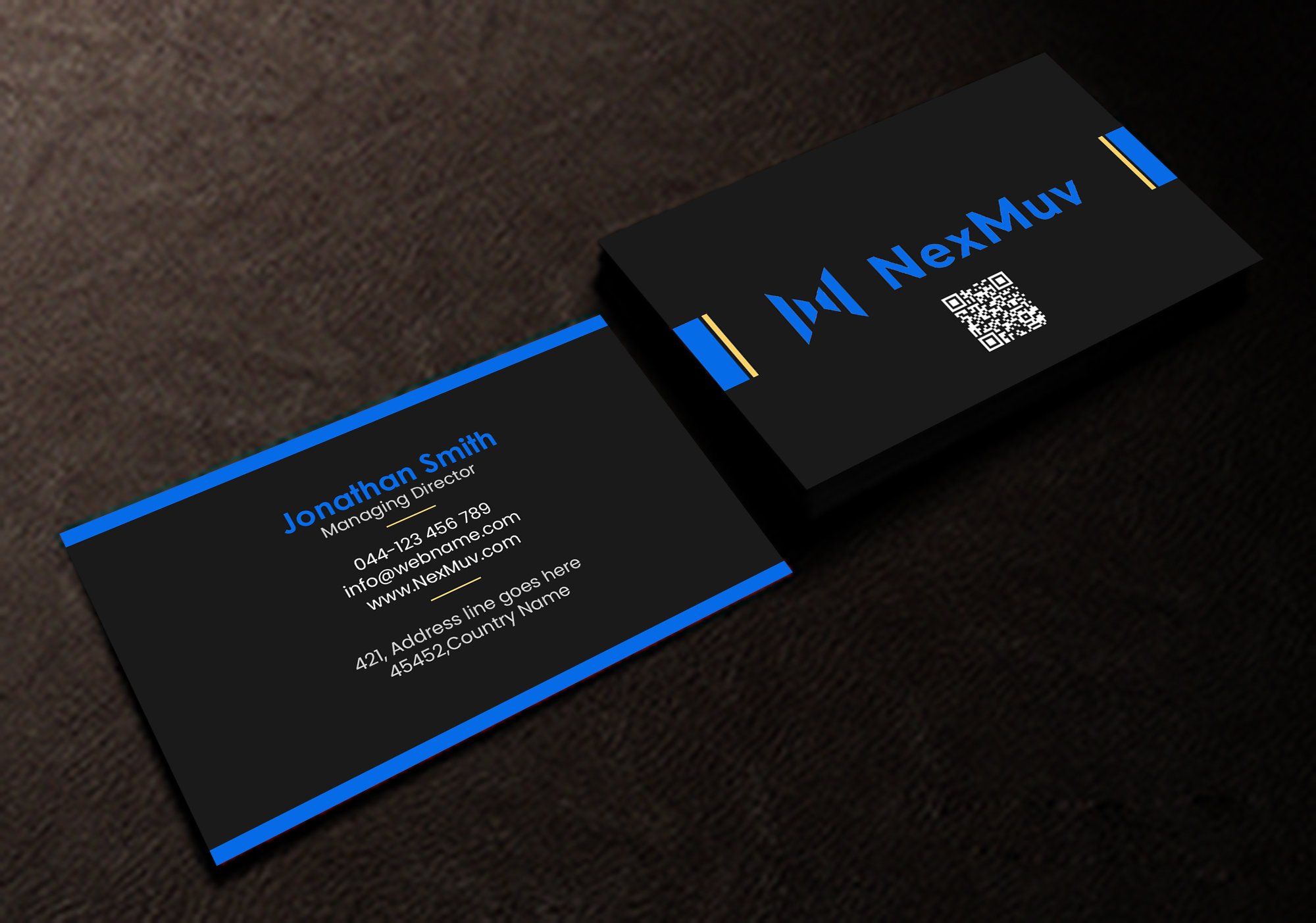 Business Card Design by Creations Box 2015 for NexMuv | Design #32640863
