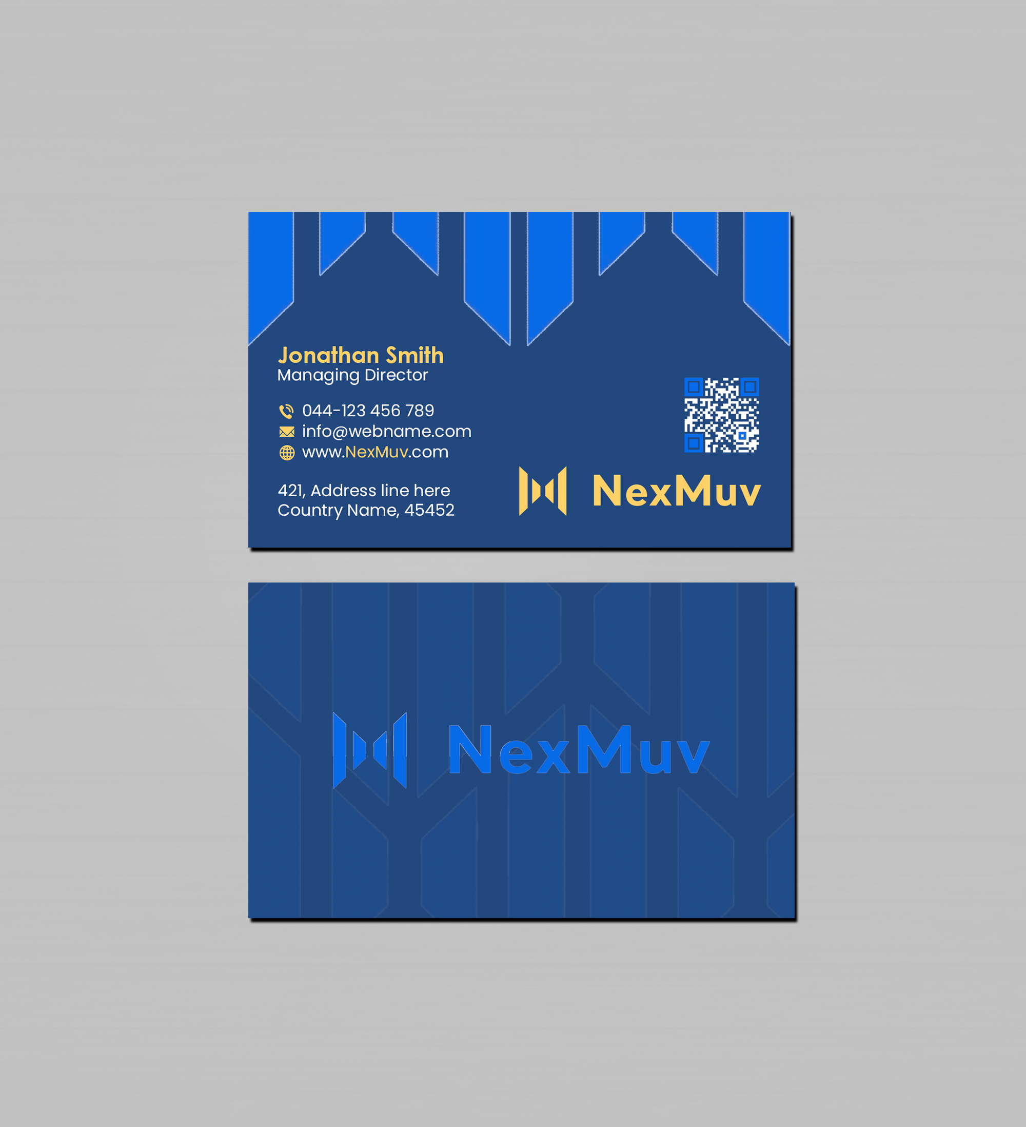 Business Card Design by Creations Box 2015 for NexMuv | Design #32650051