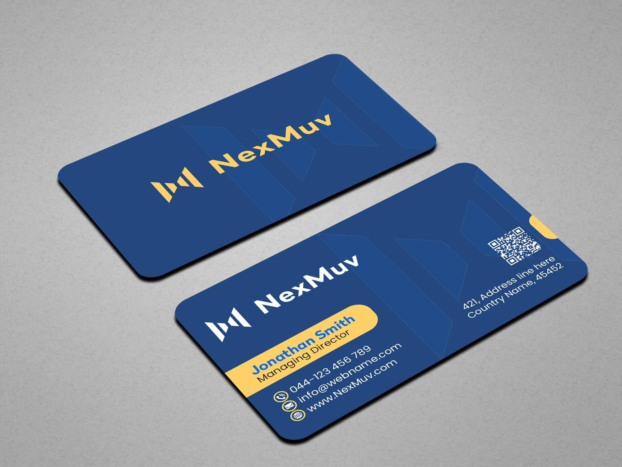 Diseño de Tarjeta de Presentación por Creations Box 2015 para NexMuv | Diseño #32650052