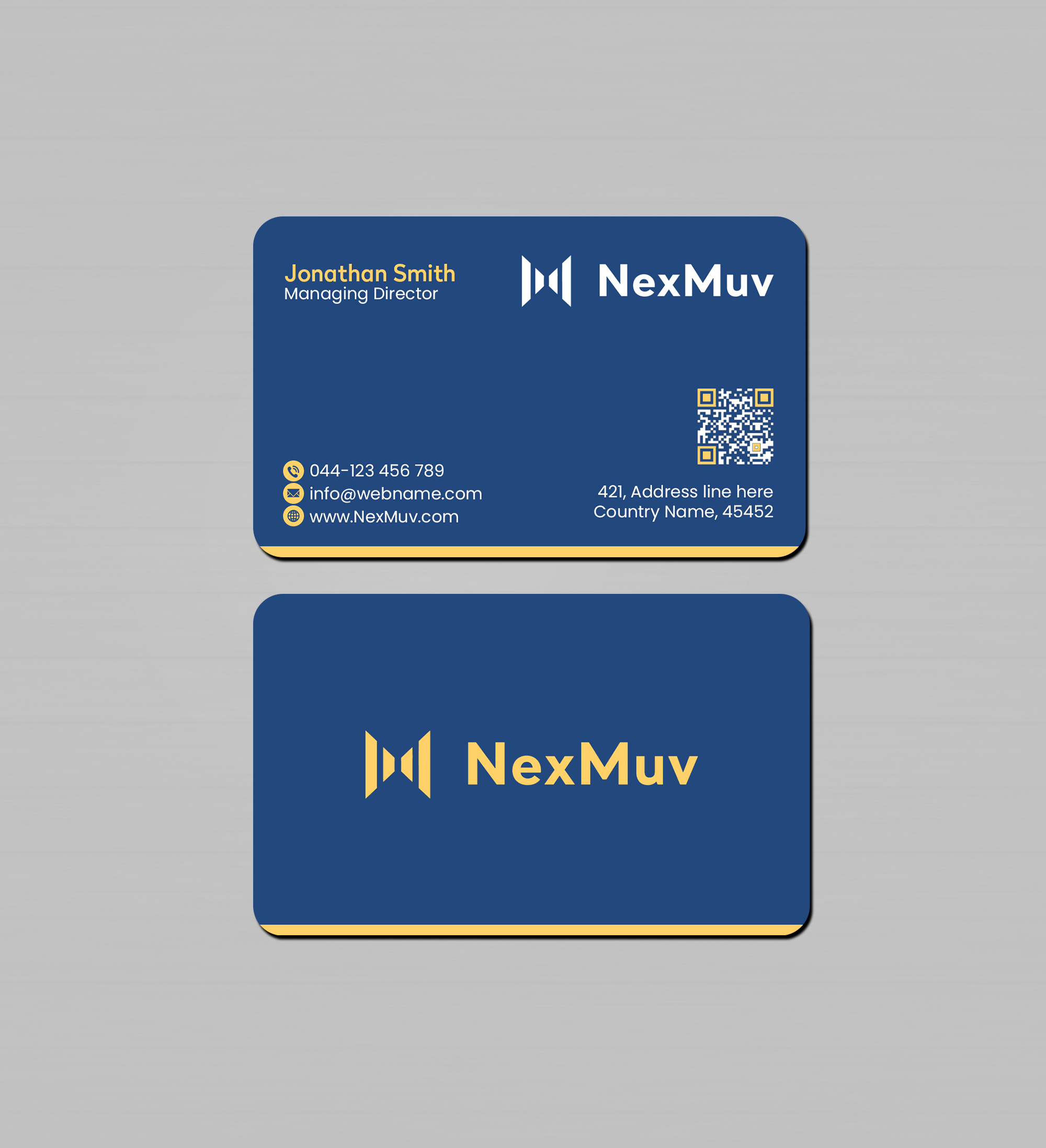 Diseño de Tarjeta de Presentación por Creations Box 2015 para NexMuv | Diseño #32650053