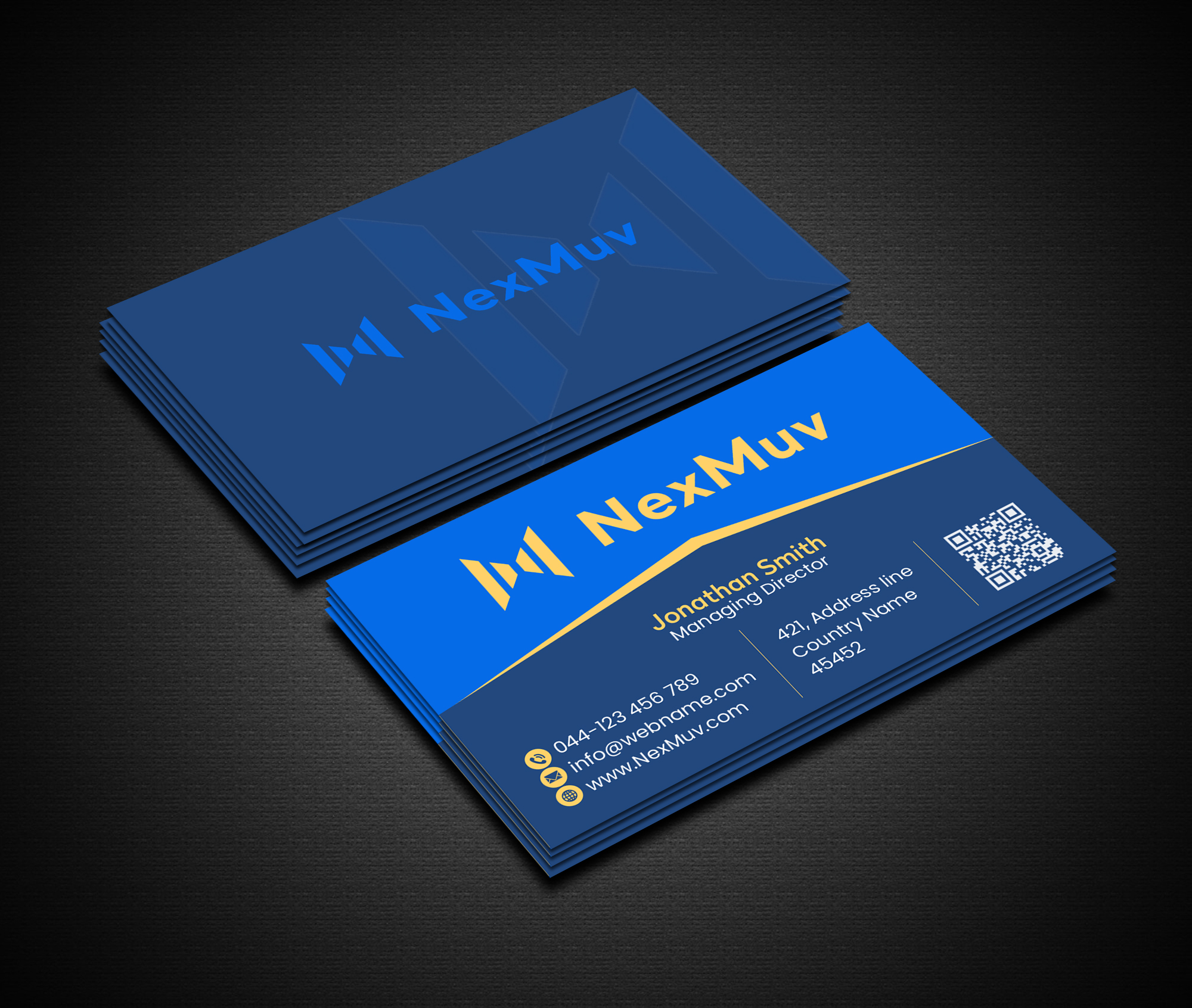 Diseño de Tarjeta de Presentación por Creations Box 2015 para NexMuv | Diseño #32650061