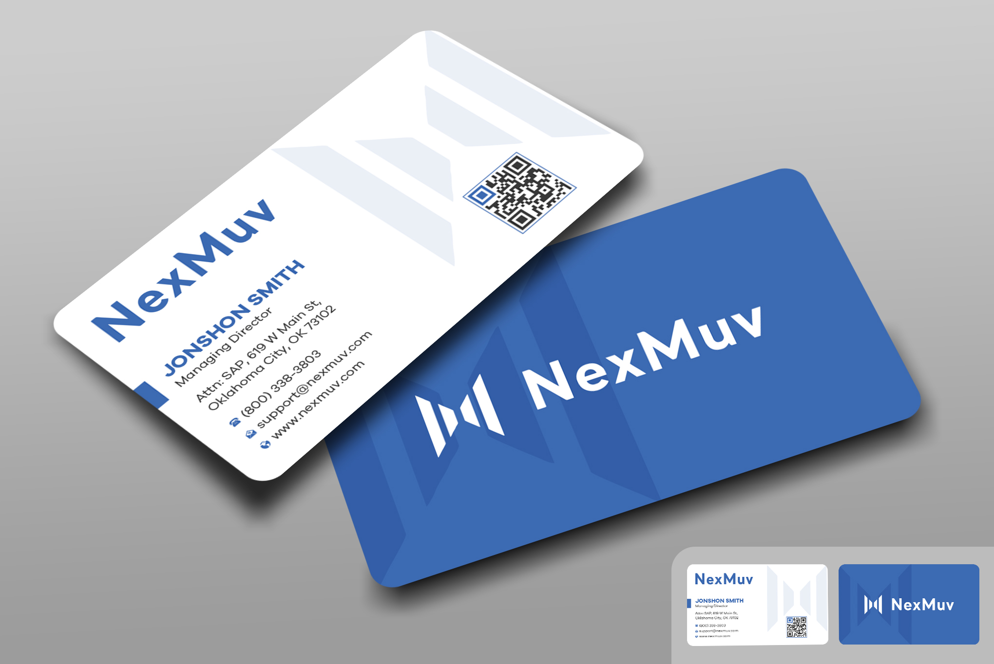 Business Card Design by Uttom 2 for NexMuv | Design #32632791