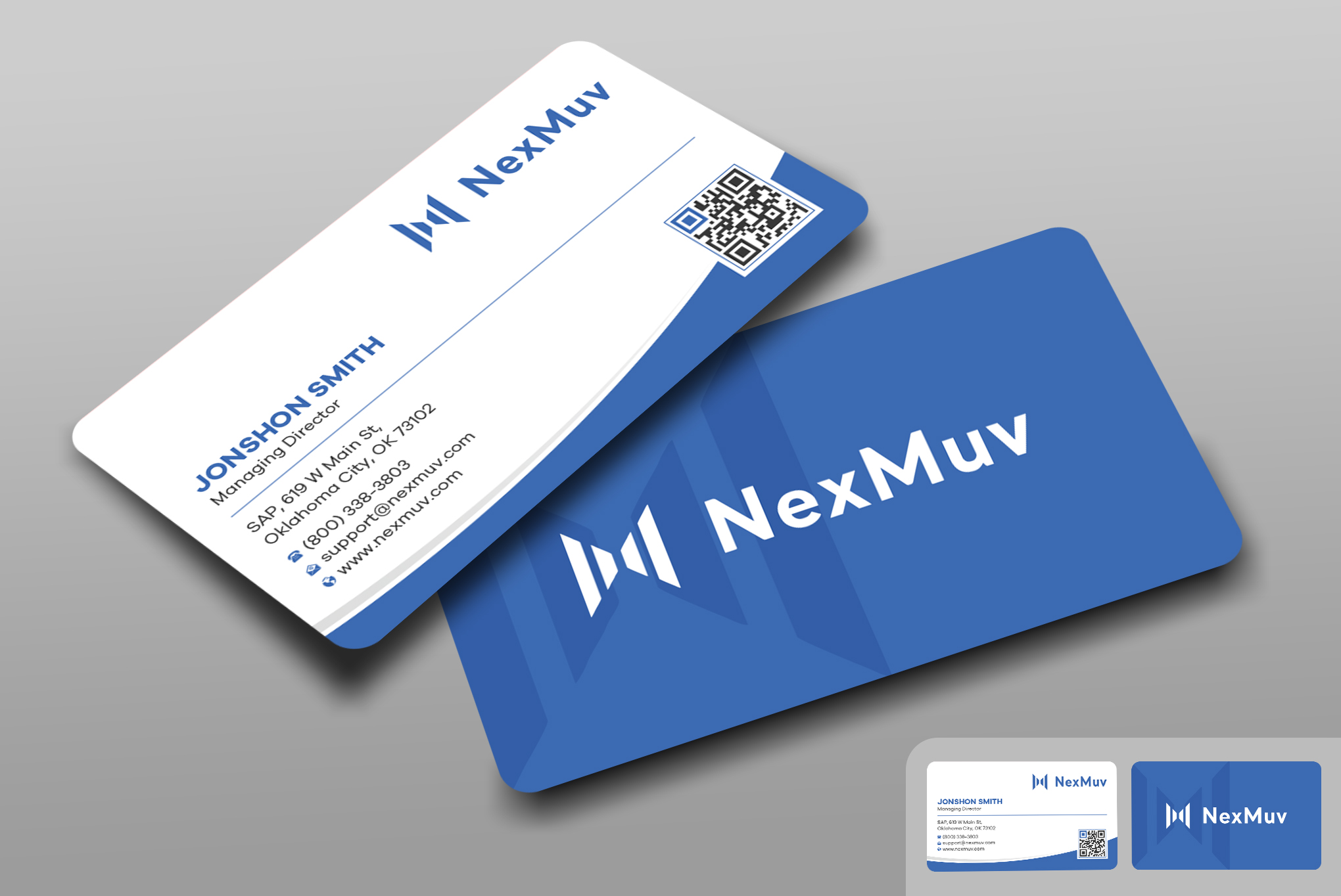 Business Card Design by Uttom 2 for NexMuv | Design #32632792