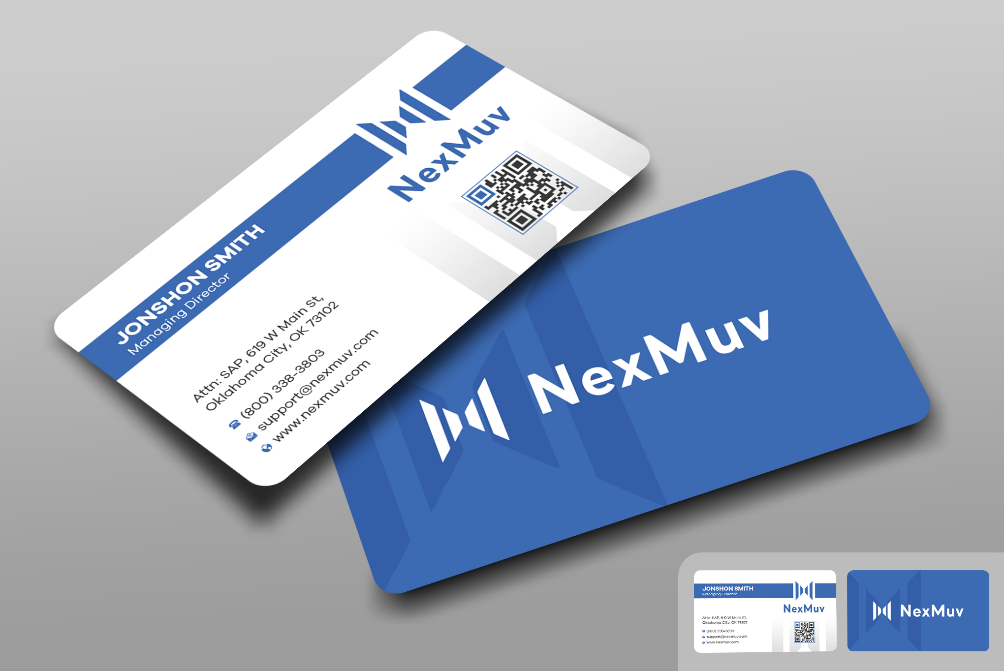 Business Card Design by Uttom 2 for NexMuv | Design #32632794