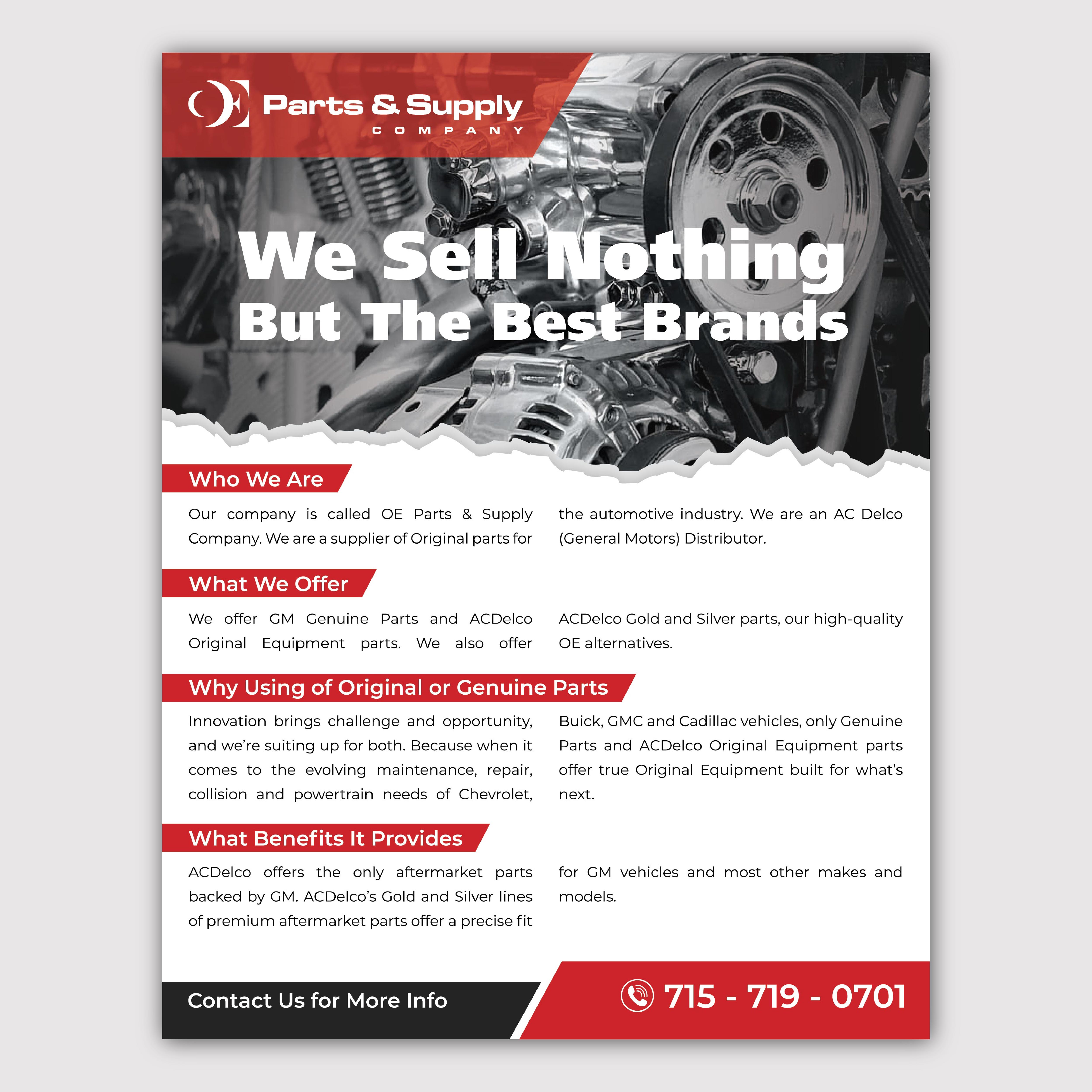 Flyer Design by Bidita Saha for OE FINISH | Design #32640199