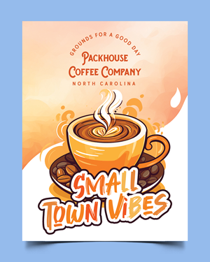 Sticker Design by Graphic Guy for Packhouse Coffee Company | Design: #32649051