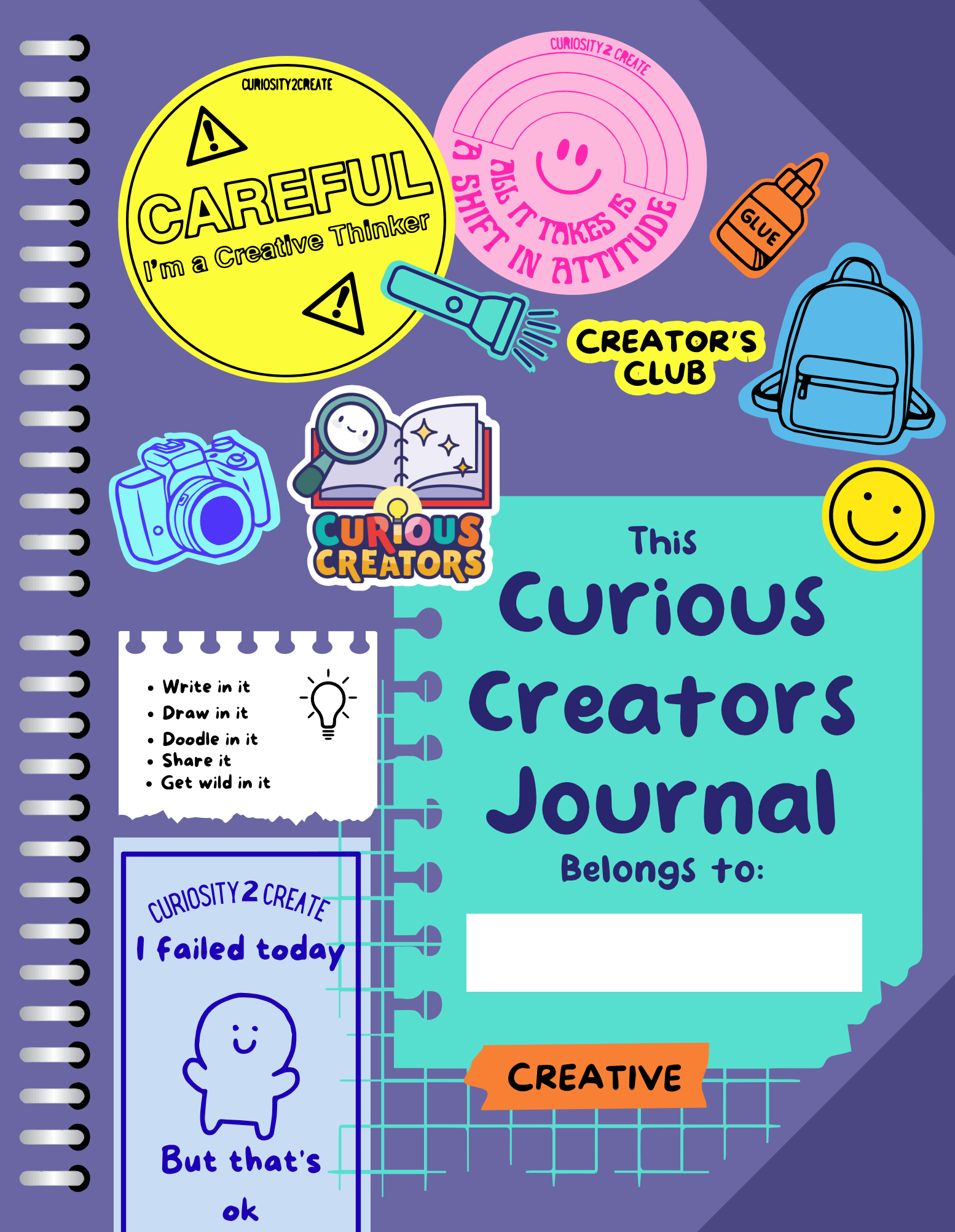 Book Cover Design by AnninWonderland for Curiosity 2 CREATE | Design #32675532