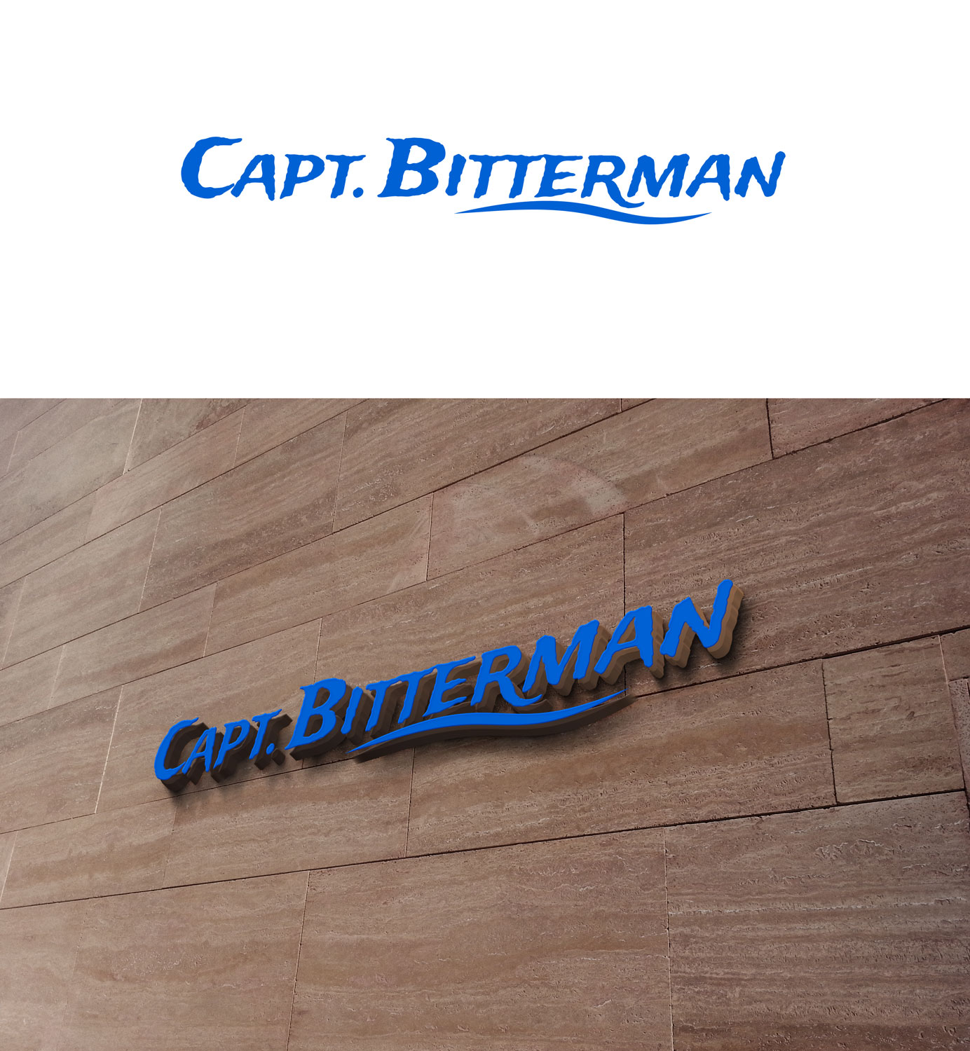 Masculine, Modern, Fishing and Outdoors Logo Design for Capt. Bitterman ...