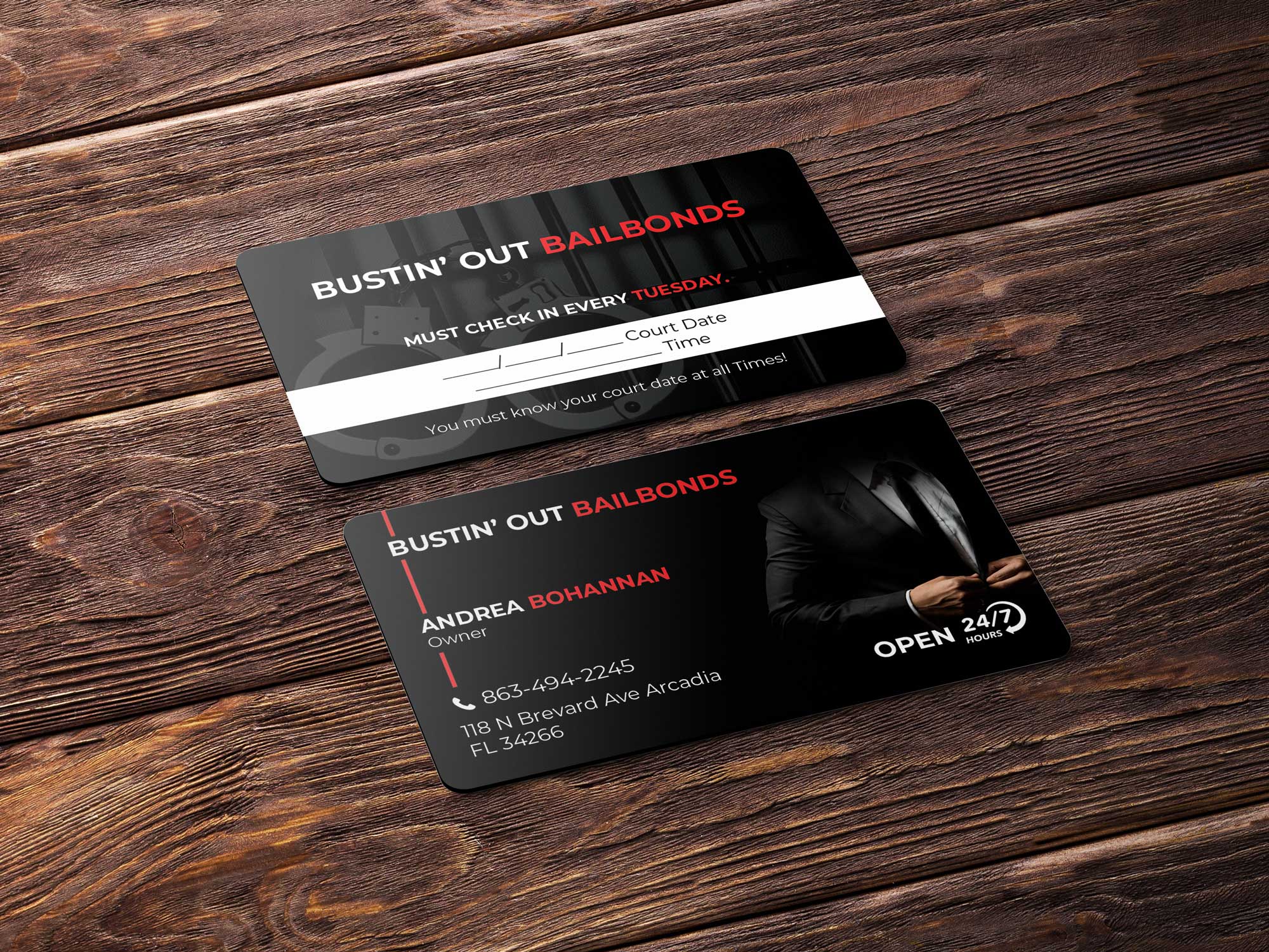 Business Card Design by Design_Duo for Bustin’ Out Bailbonds  | Design #32644728