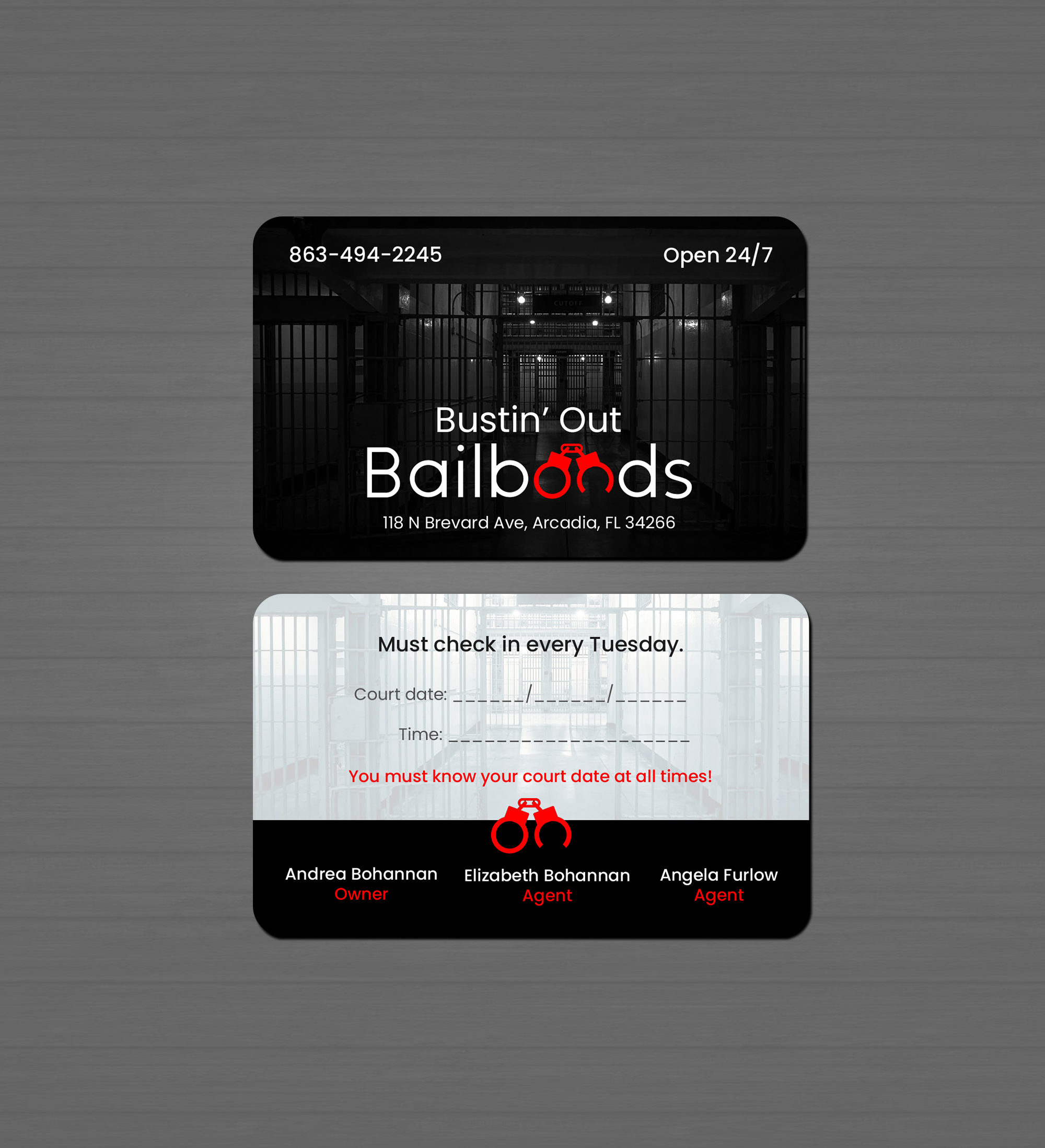 Business Card Design by Creations Box 2015 for Bustin’ Out Bailbonds  | Design #32644941