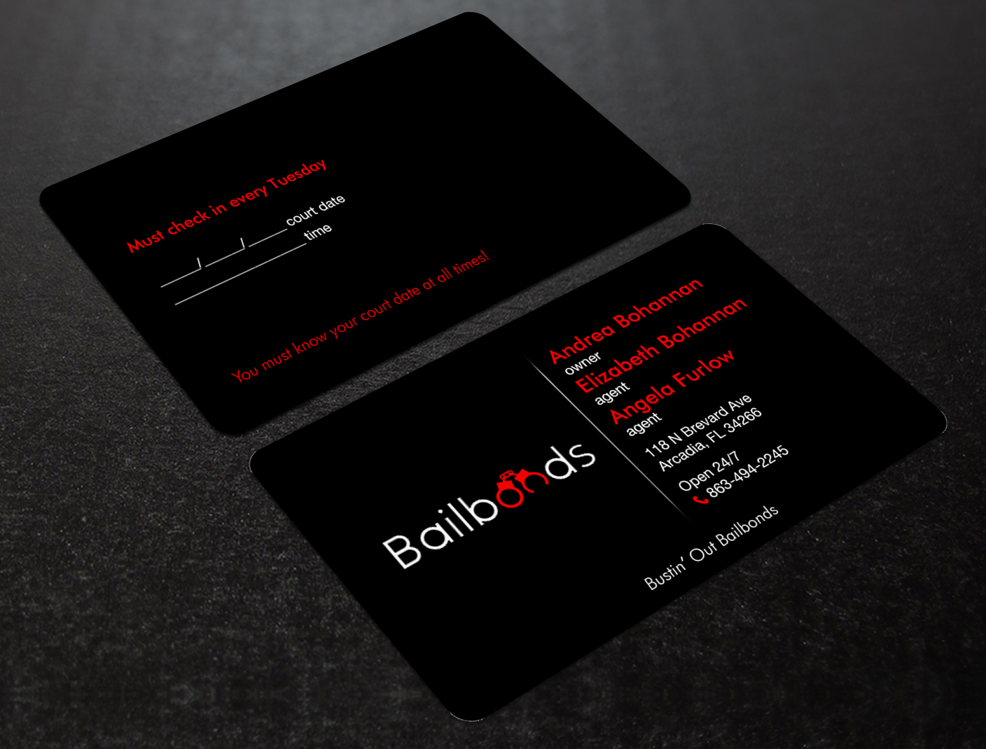 Business Card Design by Brand aid for Bustin’ Out Bailbonds  | Design #32646729