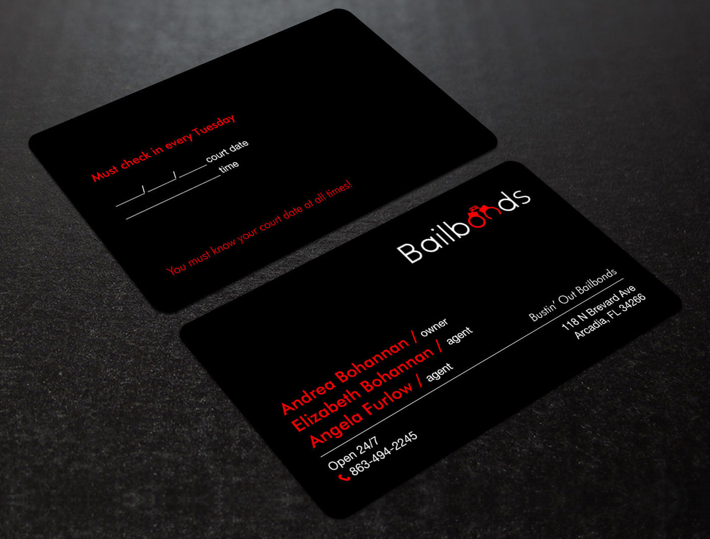Business Card Design by Brand aid for Bustin’ Out Bailbonds  | Design #32646730