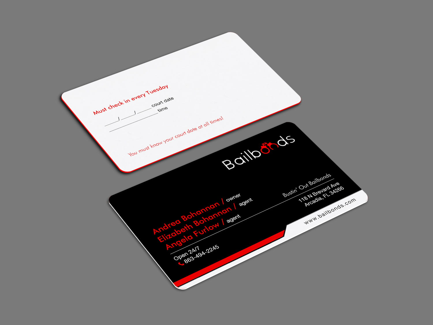 Business Card Design by Brand aid for Bustin’ Out Bailbonds  | Design #32646735