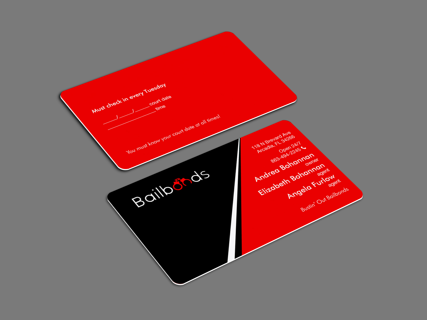 Business Card Design by Brand aid for Bustin’ Out Bailbonds  | Design #32646736
