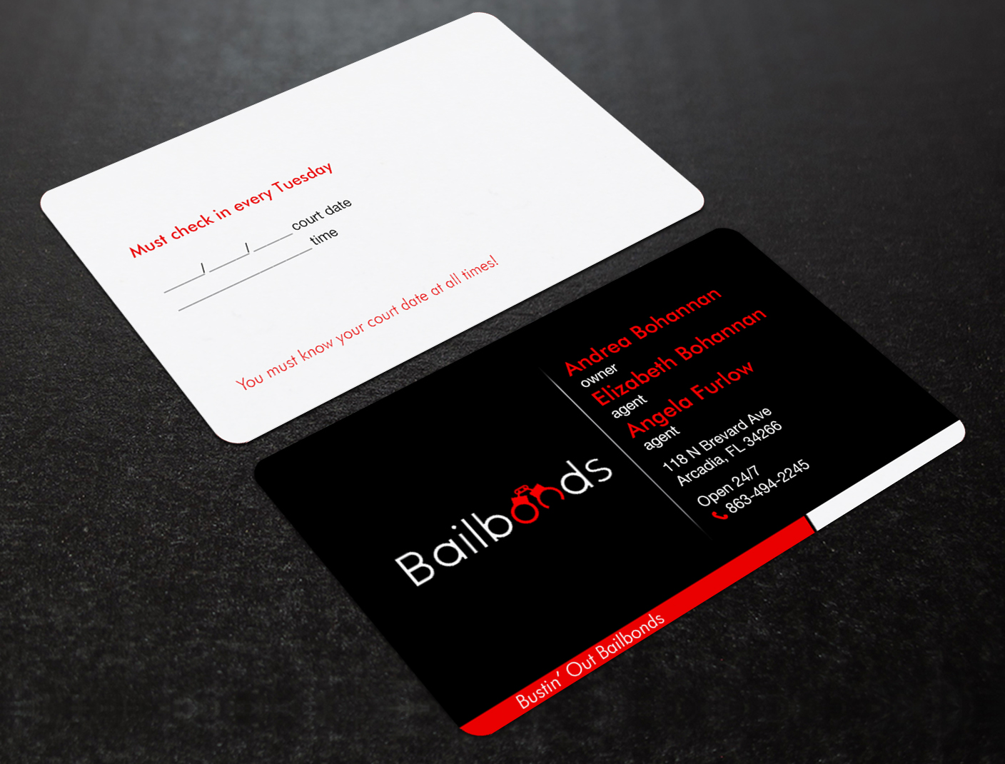 Business Card Design by Brand aid for Bustin’ Out Bailbonds  | Design #32646740
