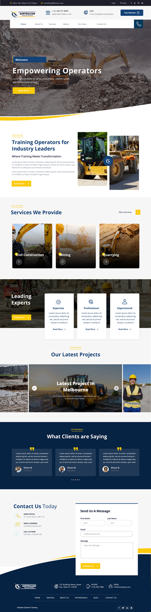 Wordpress Design by Andrew Asiimwe for this project | Design: #32674554