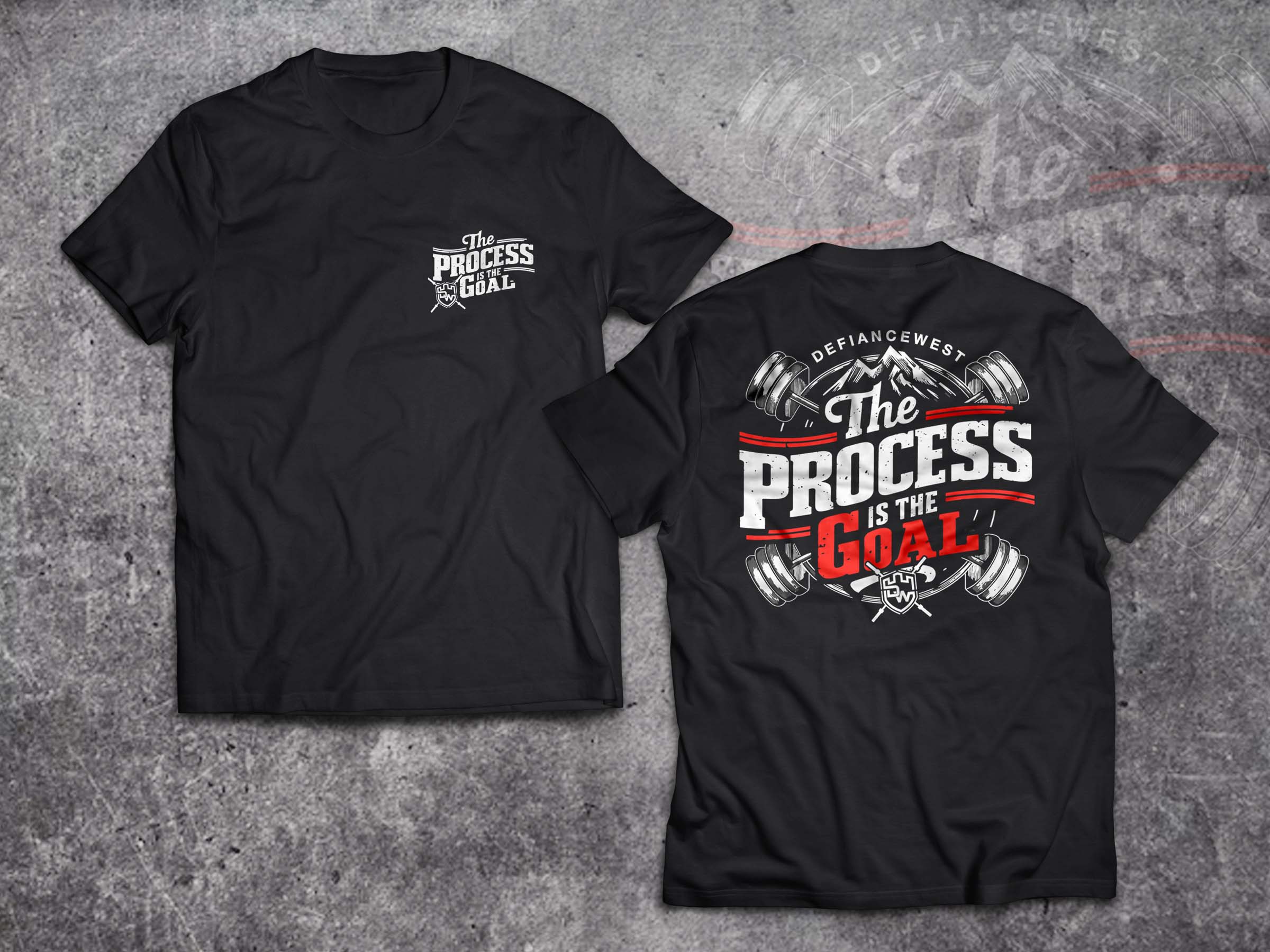 Design de T-shirt par Lumen Branding pour Defiance West Strength and Conditioning | Design #32670320