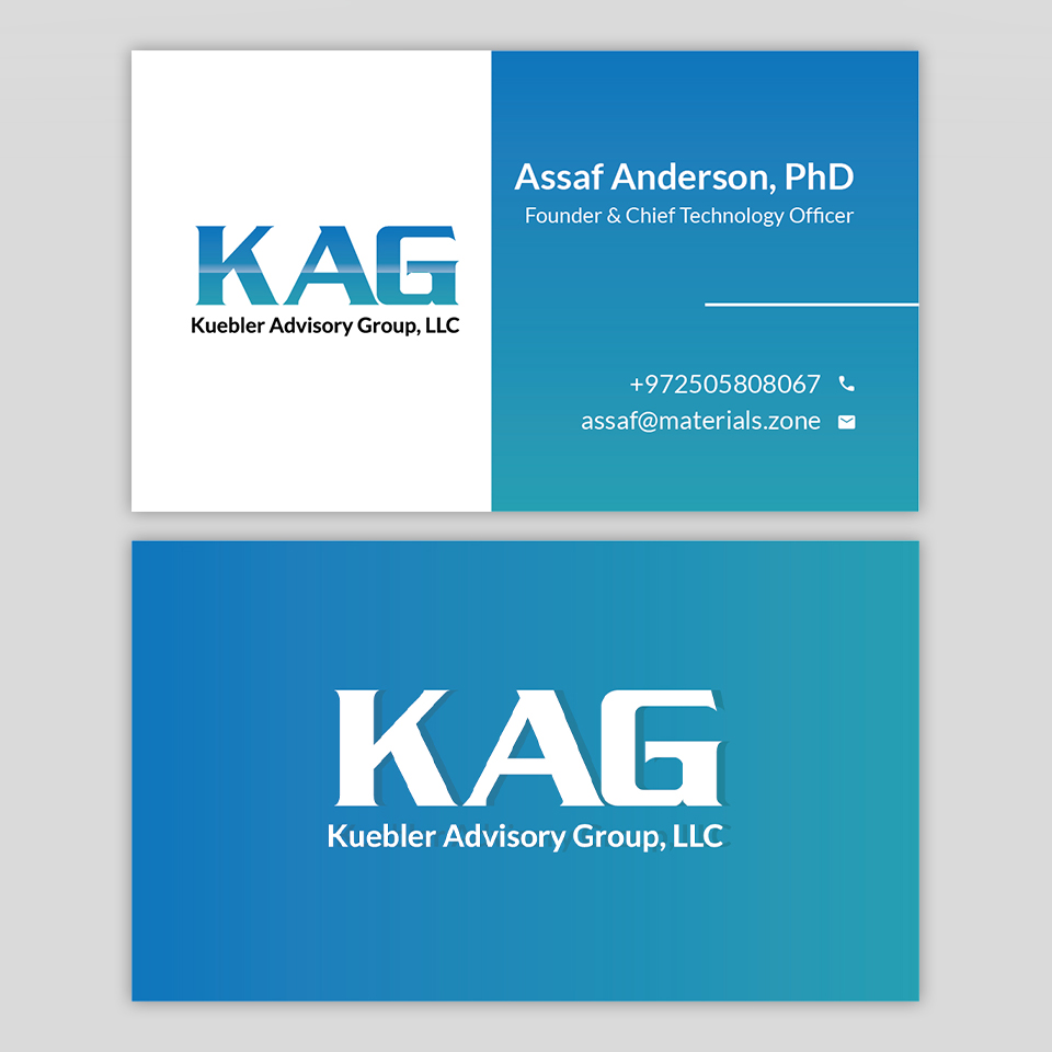 Business Card Design by YourLogoMaster for Kuebler Advisory Group, LLC | Design #32677563