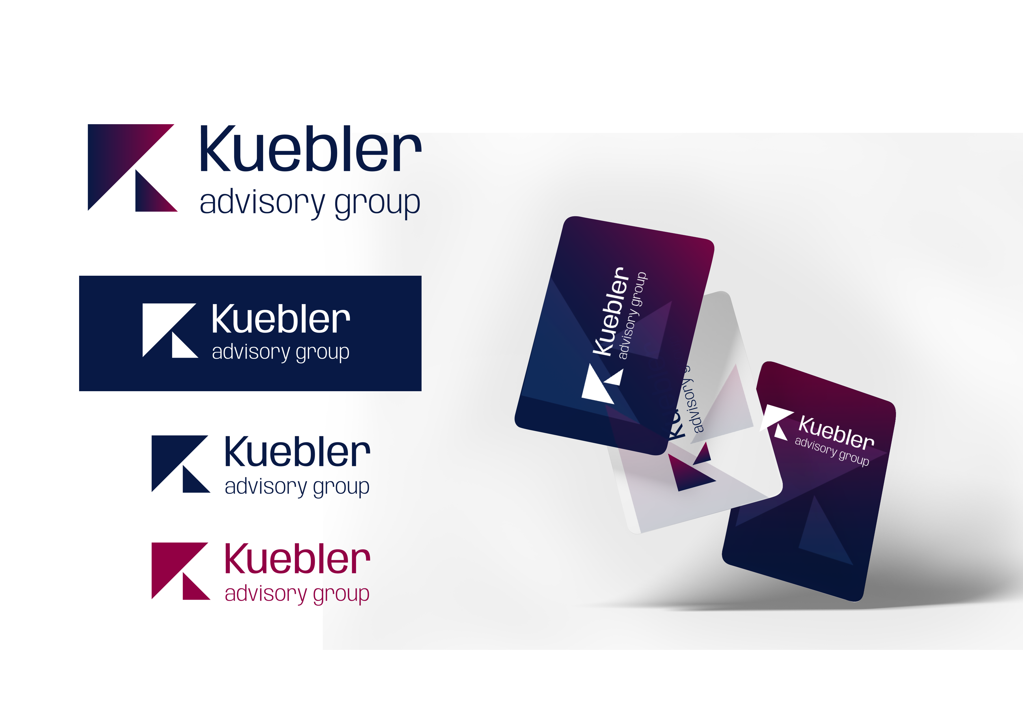 Business Card Design by Fleur Amoyel for Kuebler Advisory Group, LLC | Design #32673812