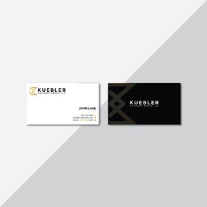 Design de Carte de Visite par Verified artistry pour Kuebler Advisory Group, LLC | Design : #32693857