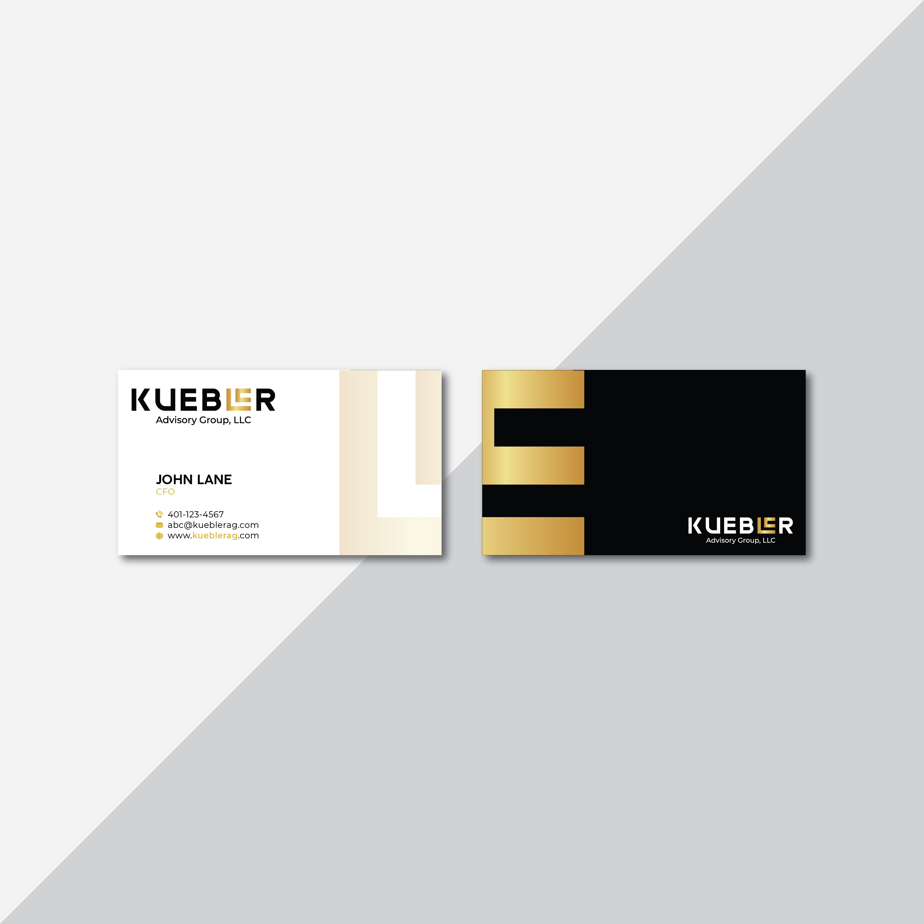 Design de Carte de Visite par Verified artistry pour Kuebler Advisory Group, LLC | Design #32693858