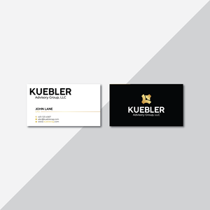 Design de Carte de Visite par Verified artistry pour Kuebler Advisory Group, LLC | Design : #32693863